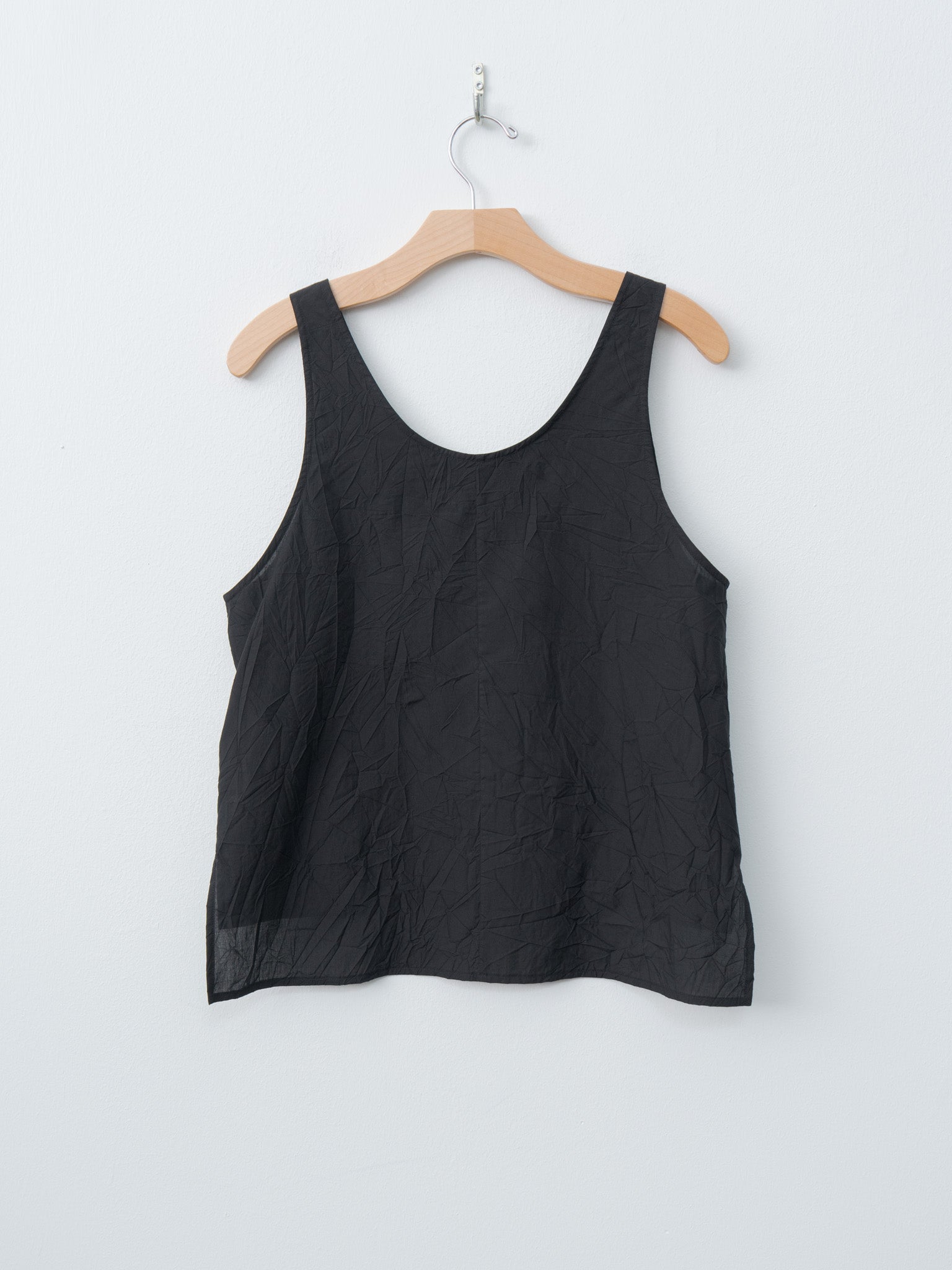 Namu Shop - Aton Catch Washer Cotton Tank Top Pullover - Black