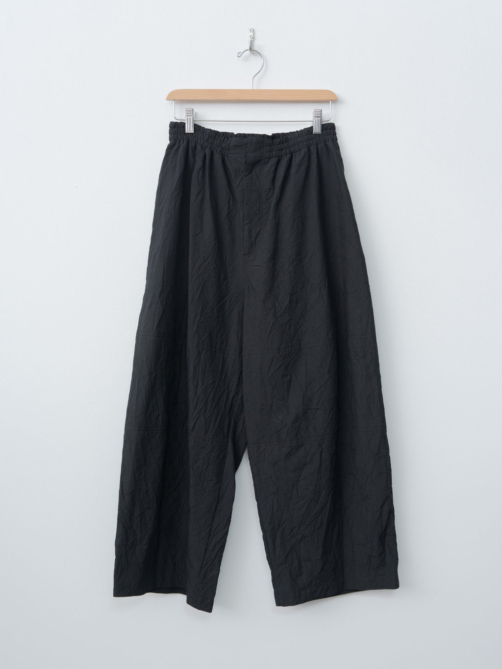 Catch Washer Cotton Easy Wide Pants - Black