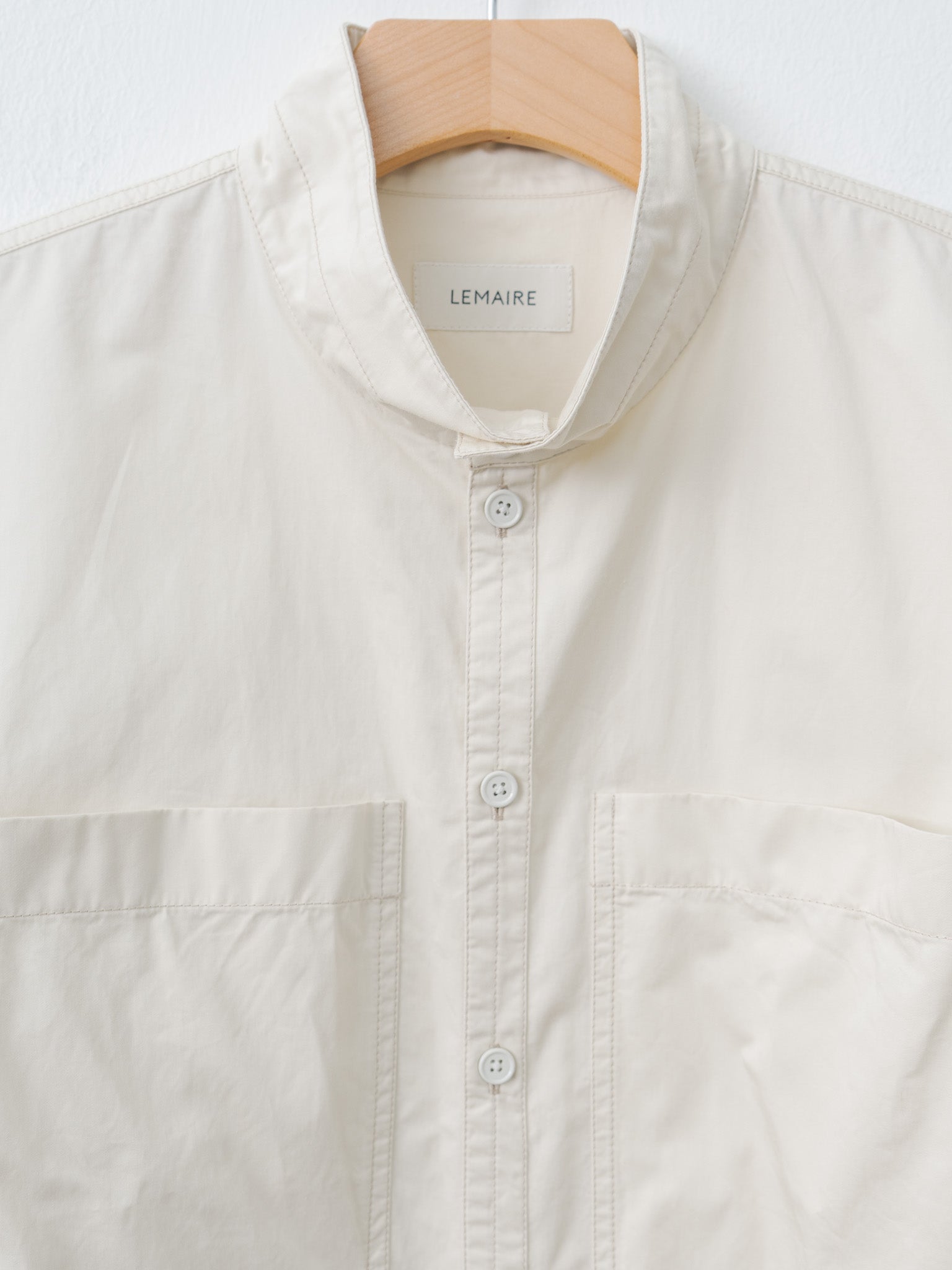 Namu Shop - Lemaire Fitted Shirt - Creamy White