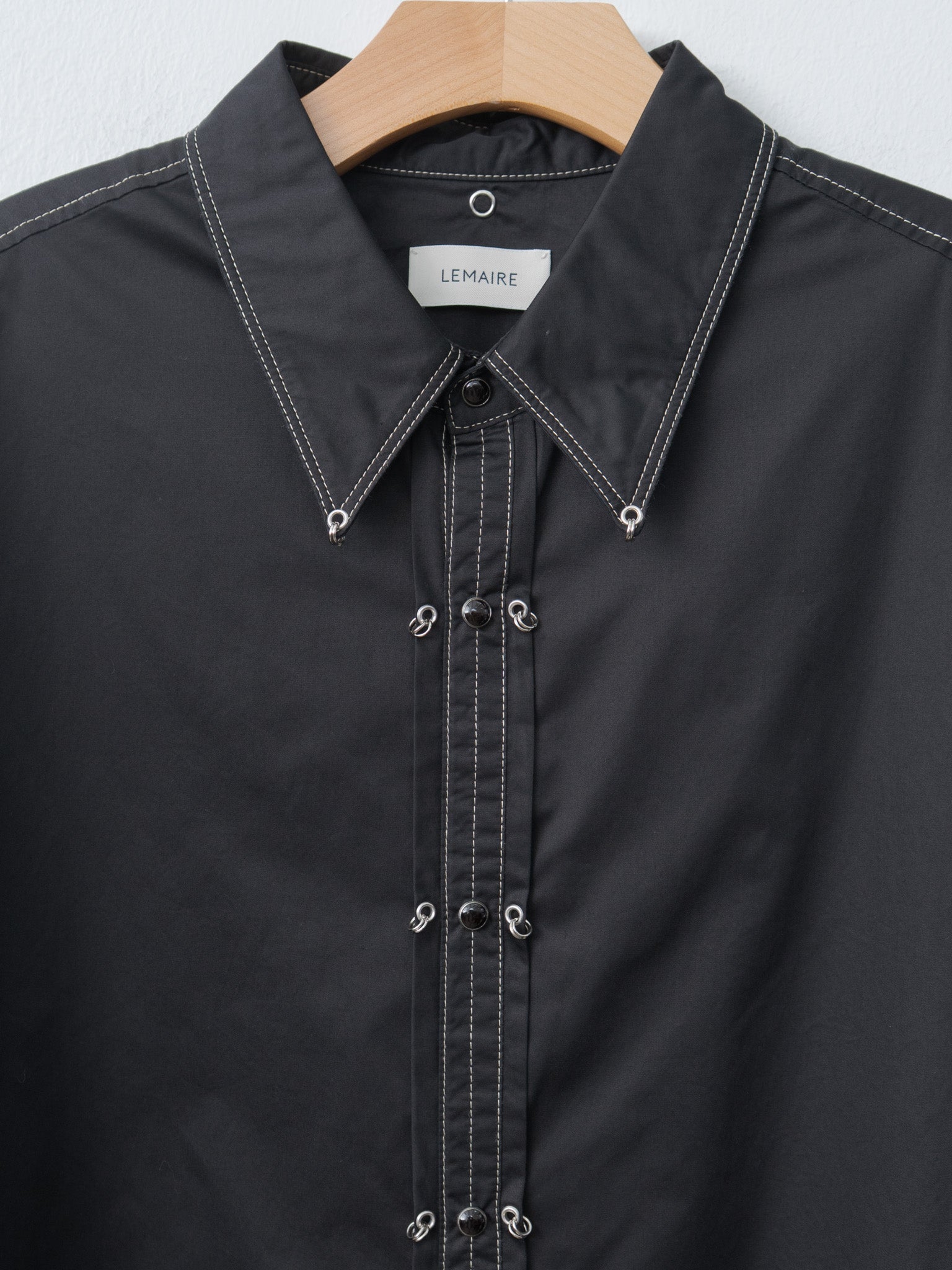 Namu Shop - Lemaire Embellished Metal Shirt - Black