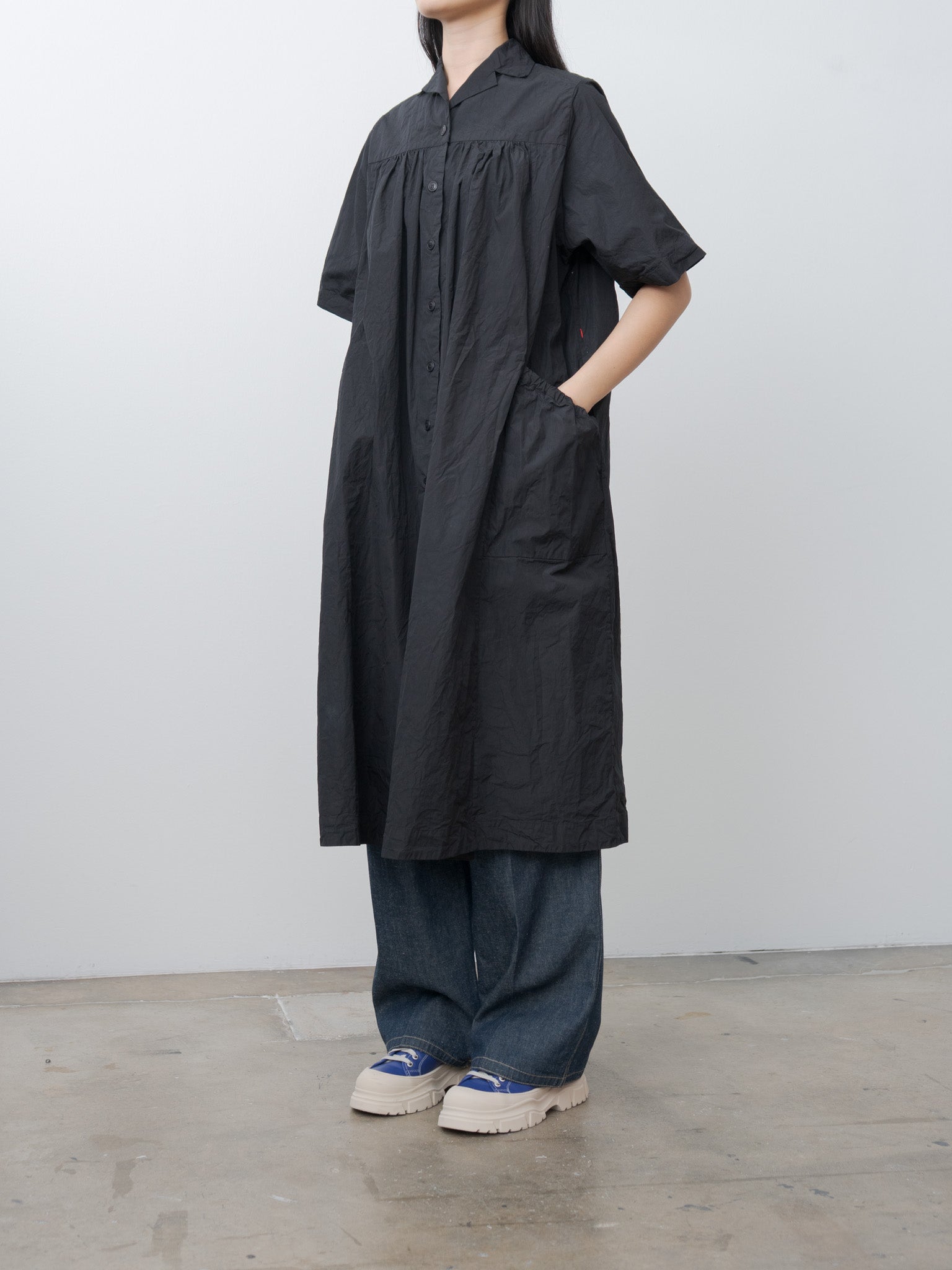 Namu Shop - Casey Casey Rythme Dress TAFFETA - Black