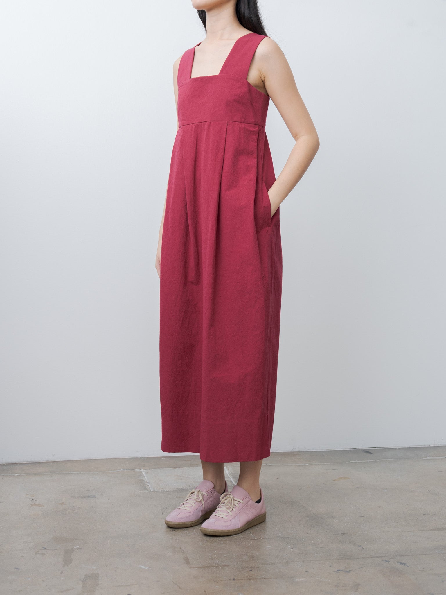 Namu Shop - Sayaka Davis Thick Strap Dress - Cherry
