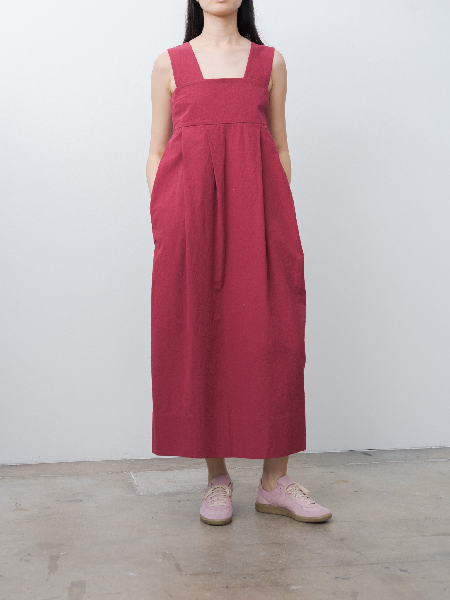Namu Shop - Sayaka Davis Thick Strap Dress - Cherry