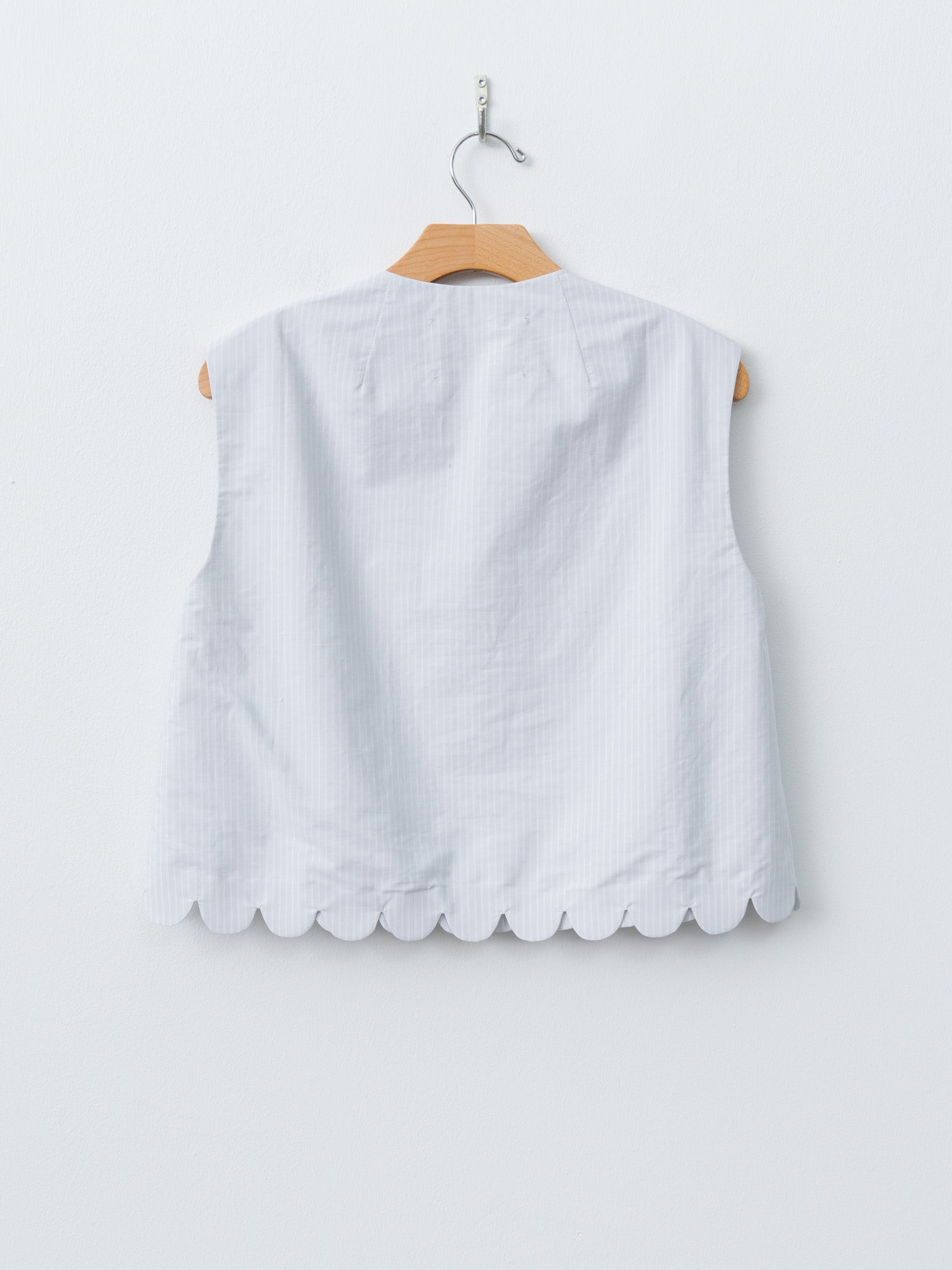 Namu Shop - Eleph A Cropped Top - Light Blue Stripe
