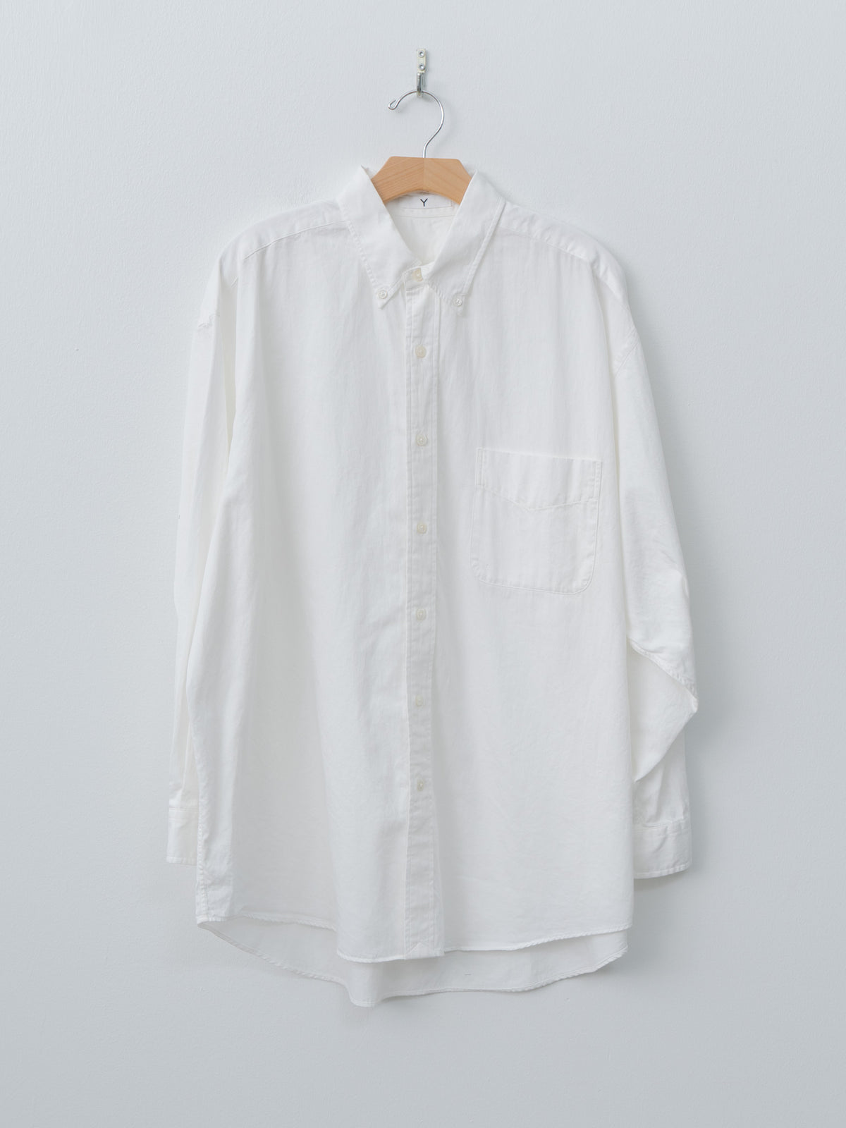 Namu Shop - Y Organic Cotton Washer Satin Shirt - White
