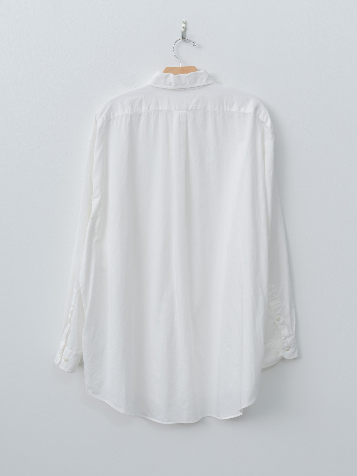 Namu Shop - Y Organic Cotton Washer Satin Shirt - White