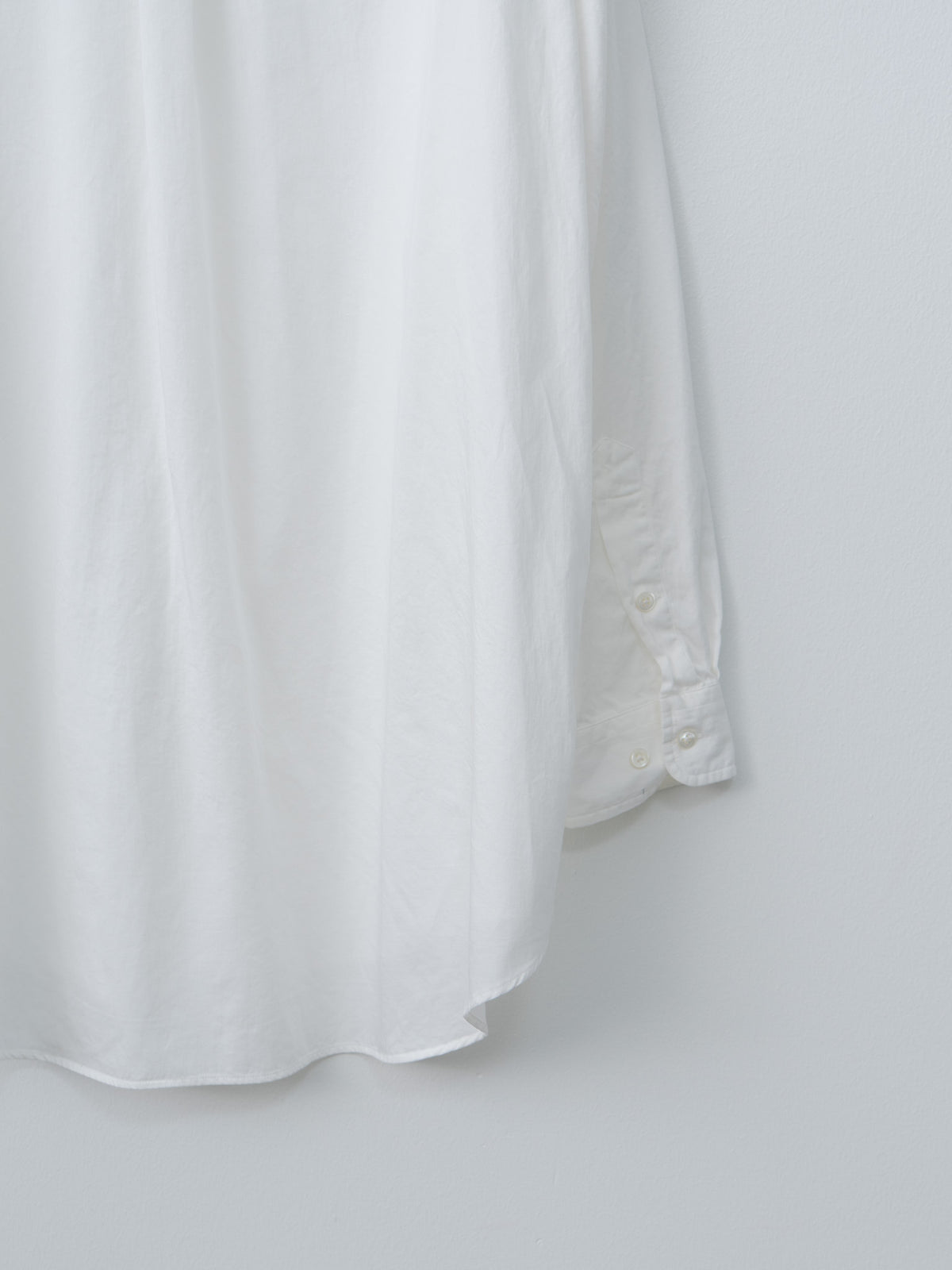 Namu Shop - Y Organic Cotton Washer Satin Shirt - White