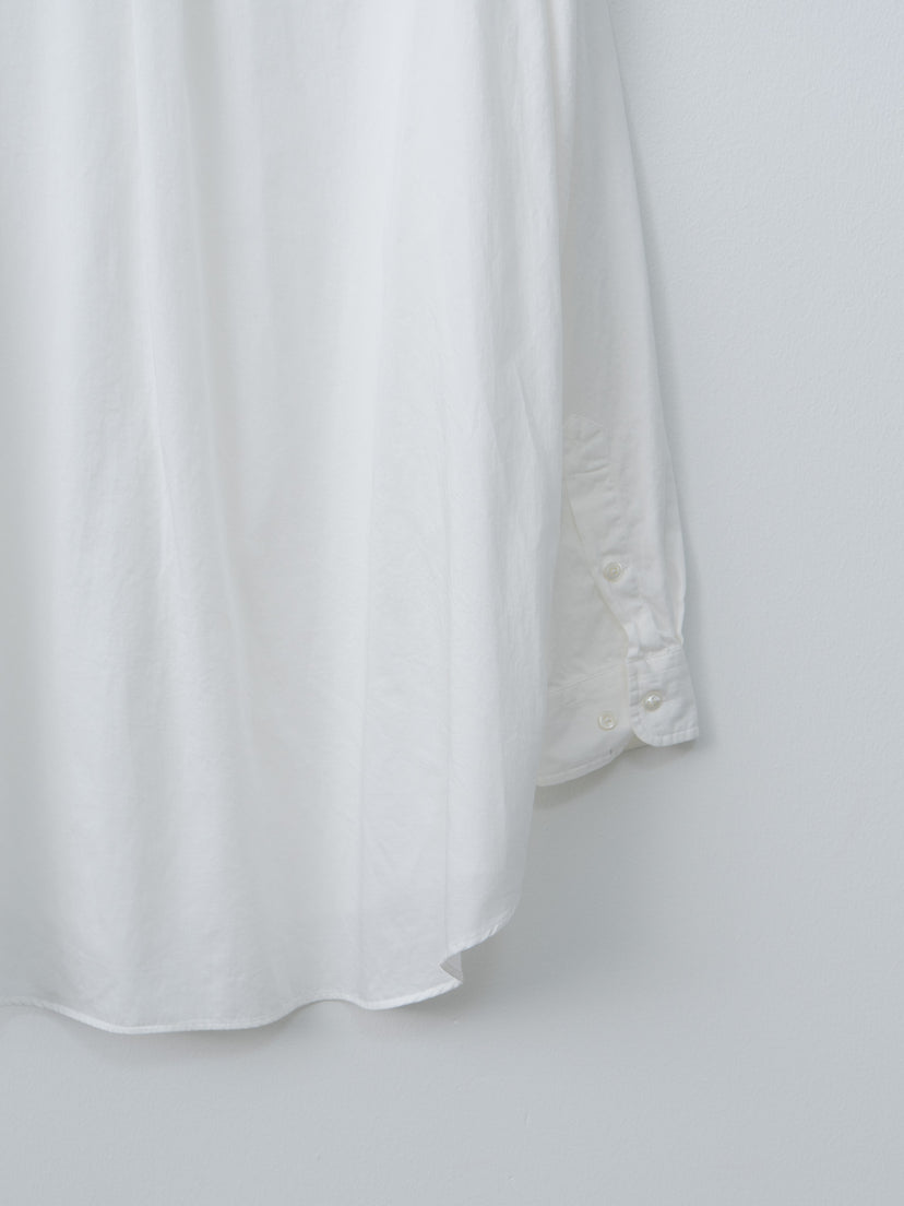 Namu Shop - Y Organic Cotton Washer Satin Shirt - White