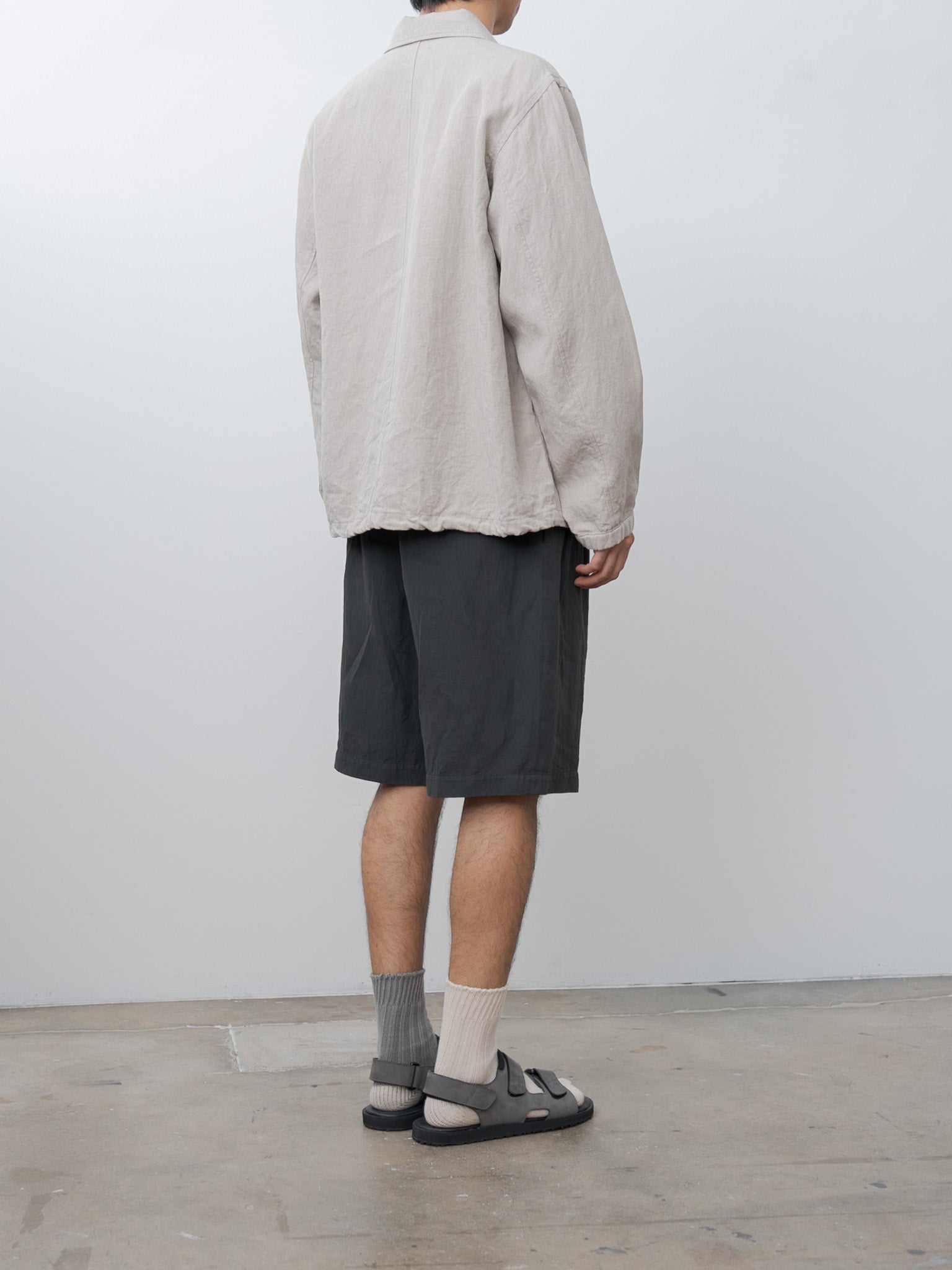 Namu Shop - Aton Hard Linen Utility Jacket - Raw Linen