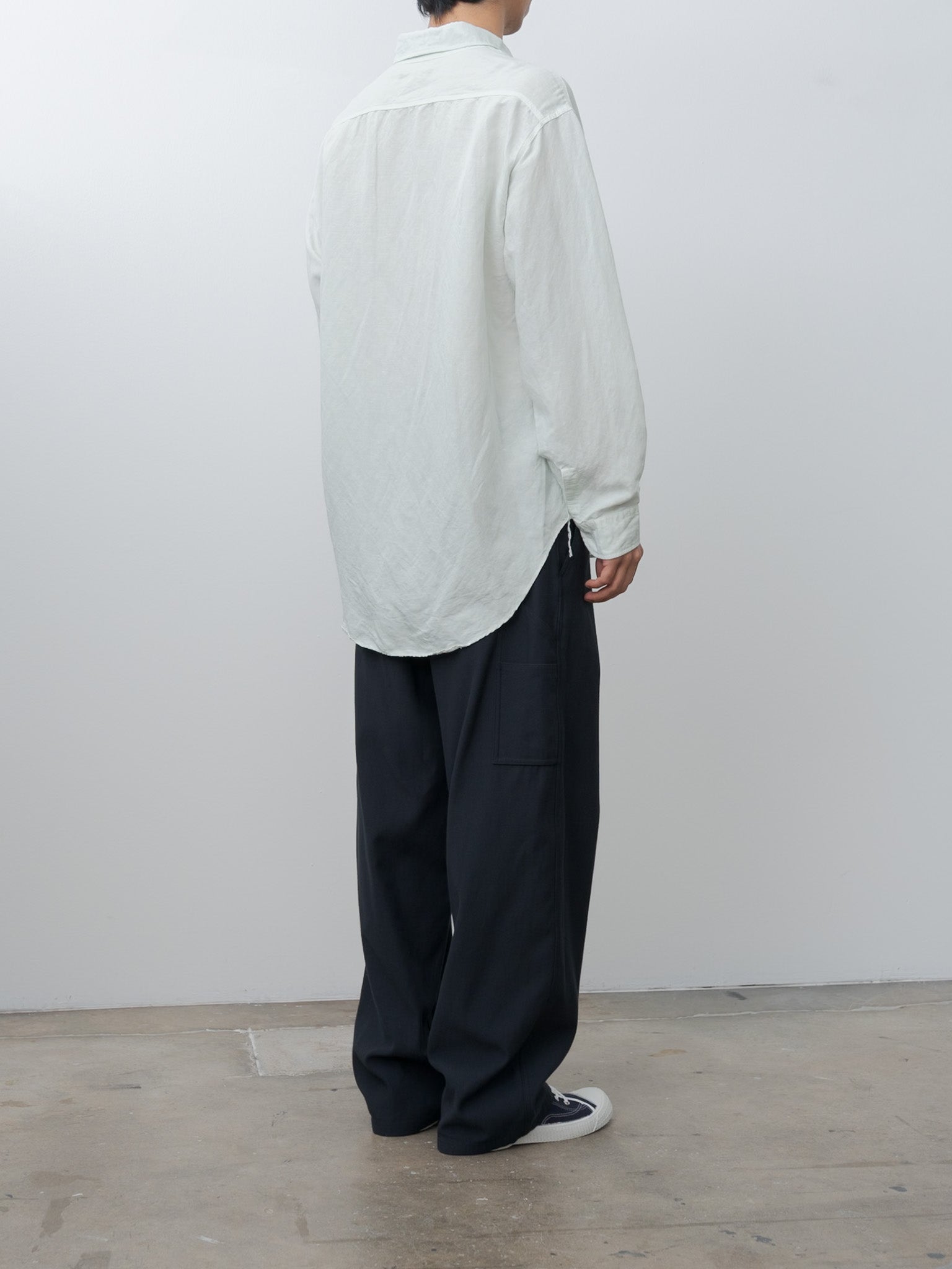 Namu Shop - Yleve Viscose Linen Shirt - Sax