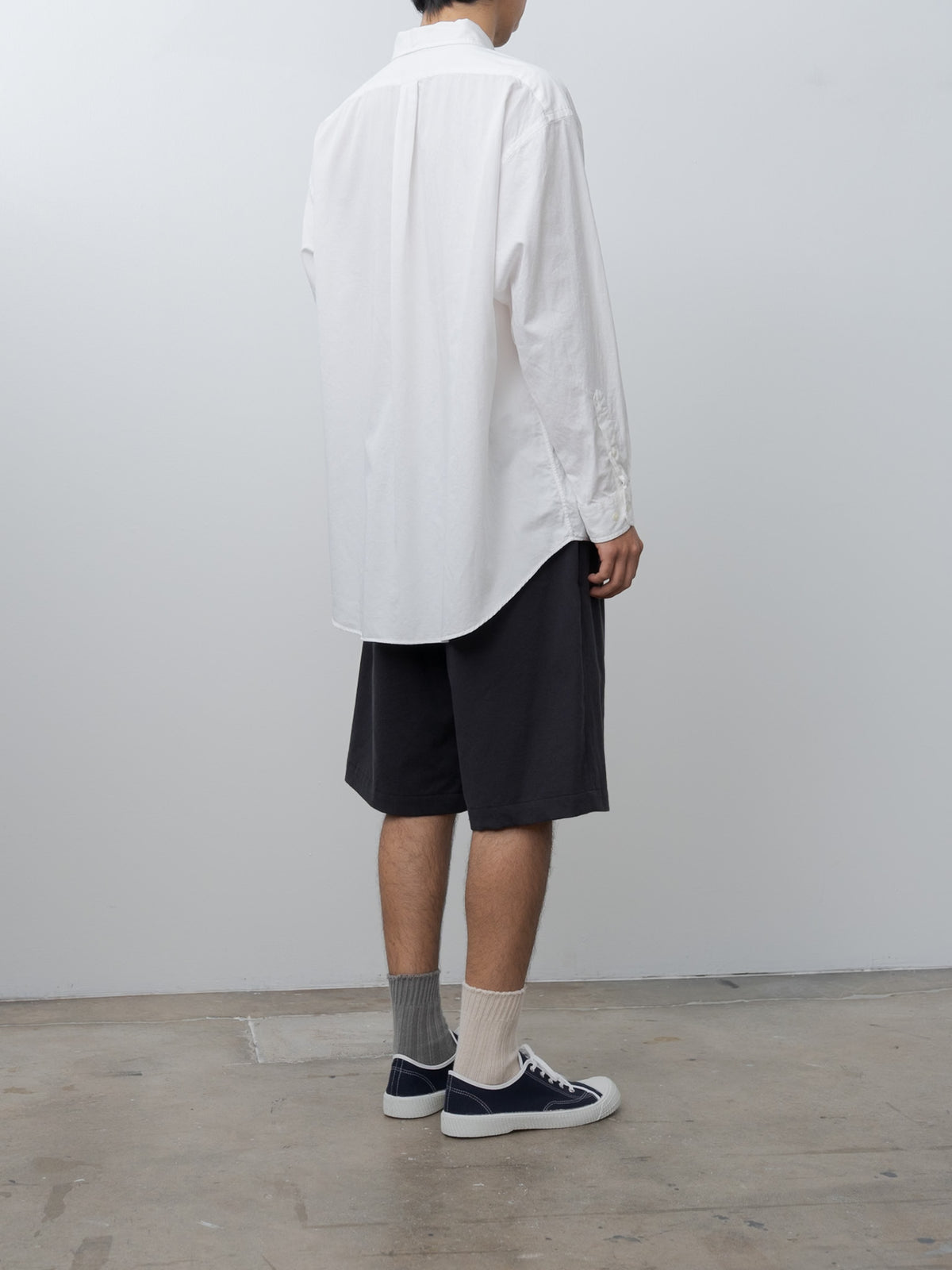 Namu Shop - Y Organic Cotton Washer Satin Shirt - White