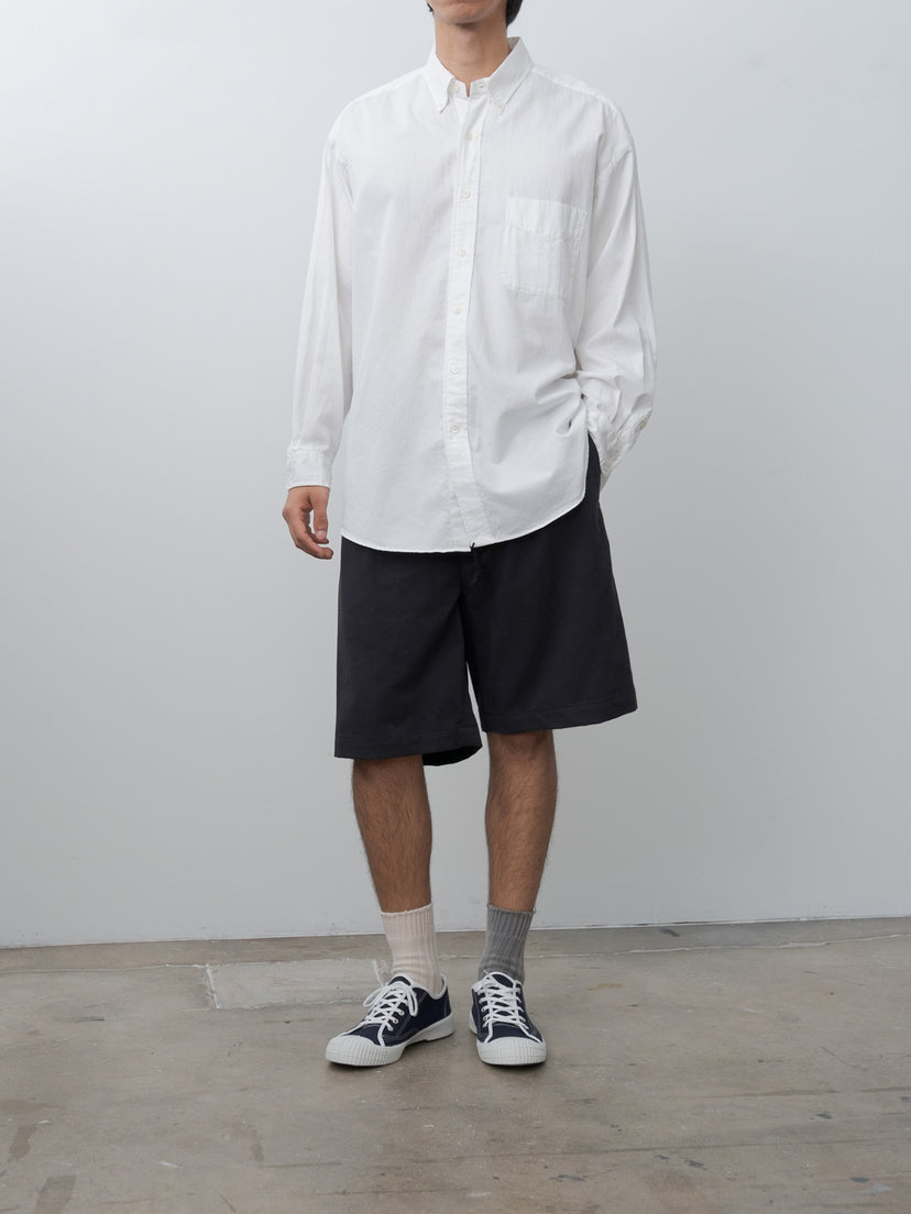 Namu Shop - Y Organic Cotton Washer Satin Shirt - White
