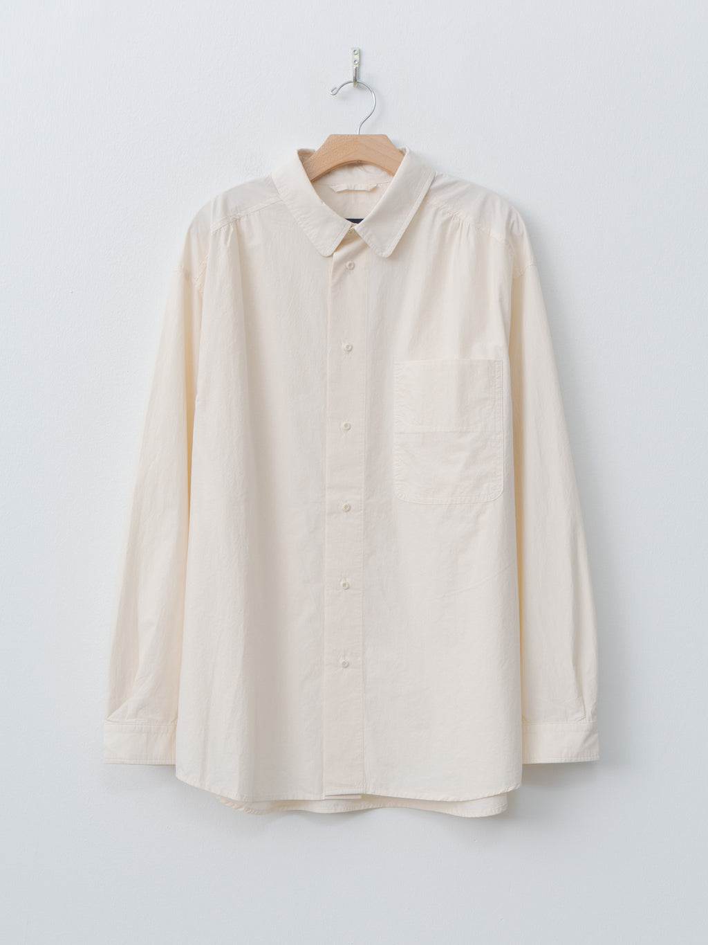 Namu Shop - Document Pocket Relaxed Shirt - Ivory