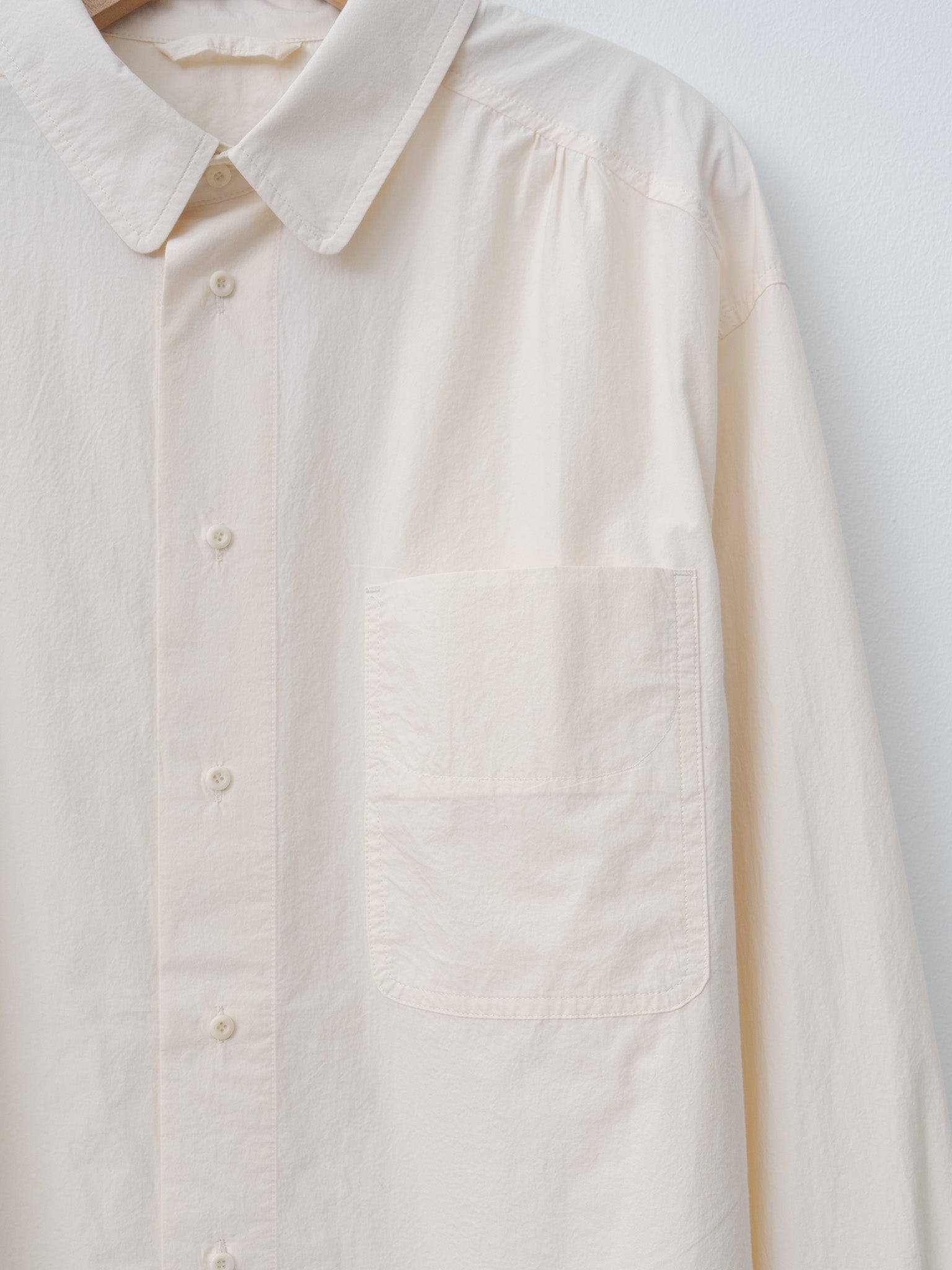 Namu Shop - Document Pocket Relaxed Shirt - Ivory