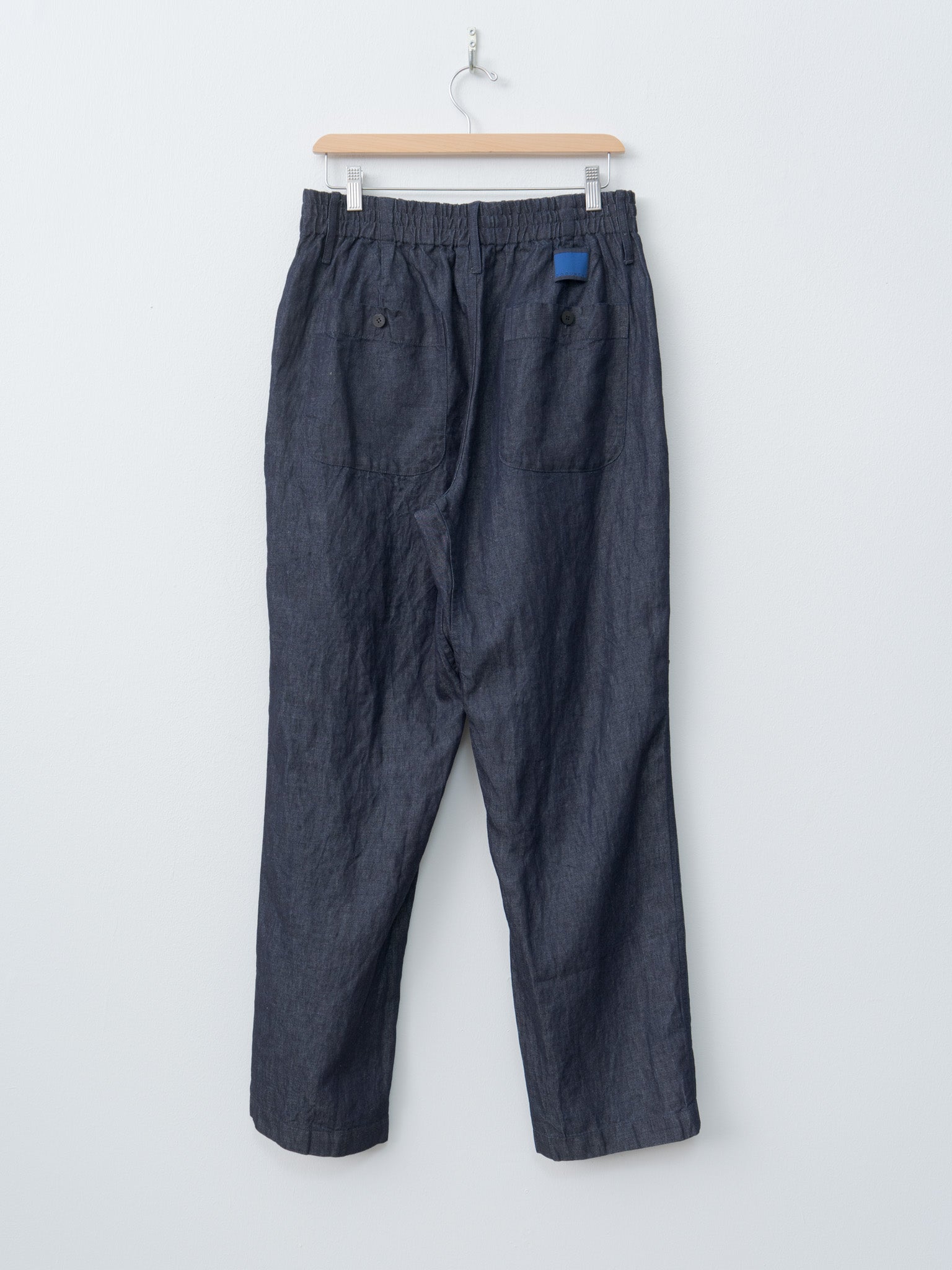 Namu Shop - Document Cotton Denim Easy Pants - Navy