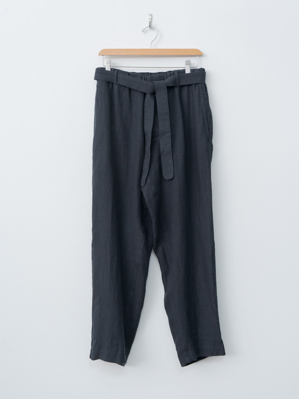 Namu Shop - Document Linen Relaxed Pants - Navy