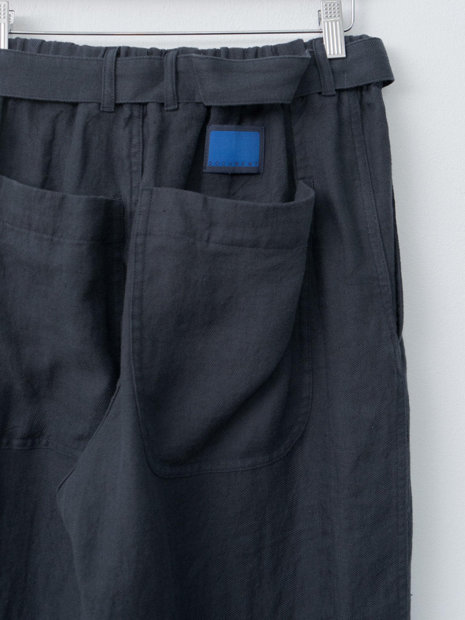 Namu Shop - Document Linen Relaxed Pants - Navy