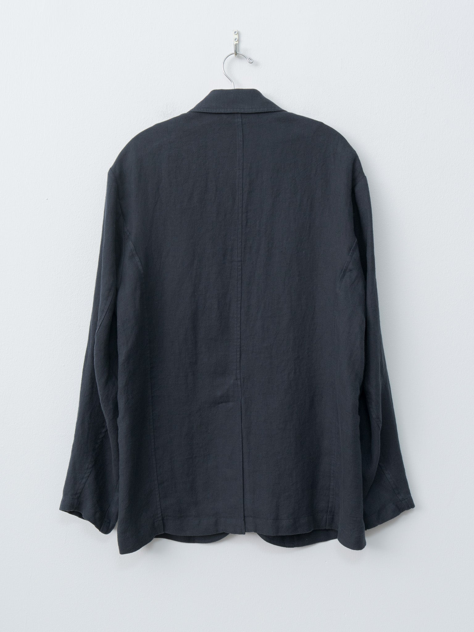 Namu Shop - Document Linen Relaxed Jacket - Navy
