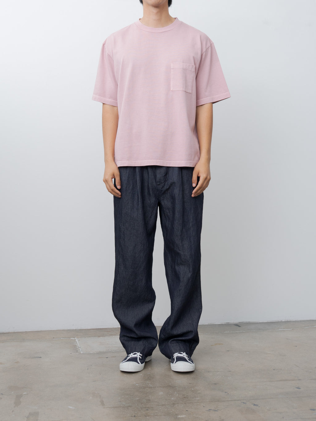 Namu Shop - Blurhms Classic Tee S/S Pocket Wide - Fade Sulfur Rose