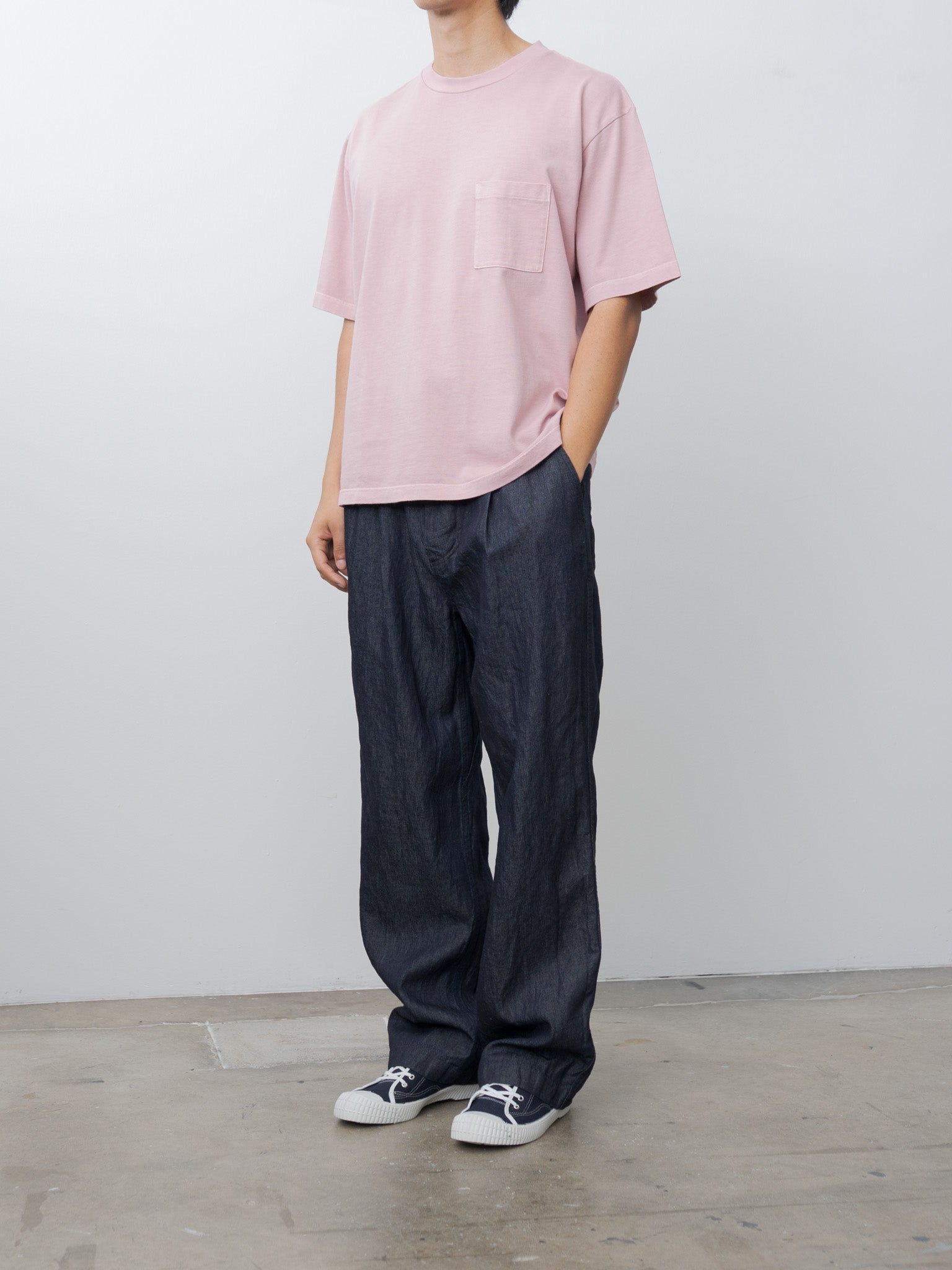 Namu Shop - Blurhms Classic Tee S/S Pocket Wide - Fade Sulfur Rose