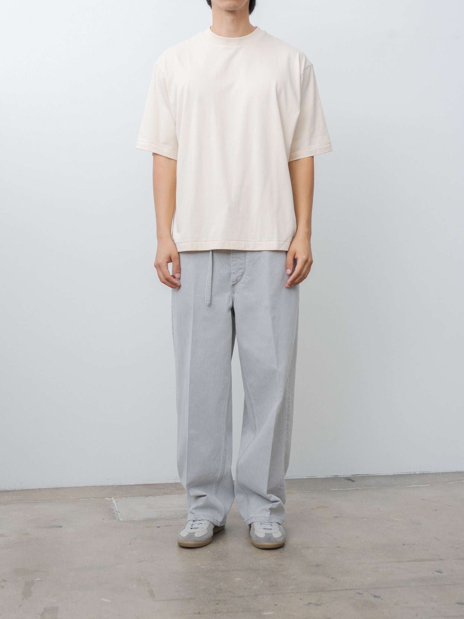 Namu Shop - Blurhms Silk Cotton S/S Tee Wide - Ivory