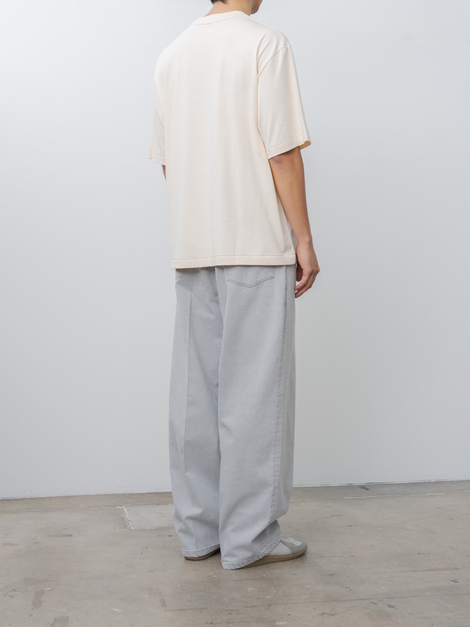 Namu Shop - Blurhms Silk Cotton S/S Tee Wide - Ivory