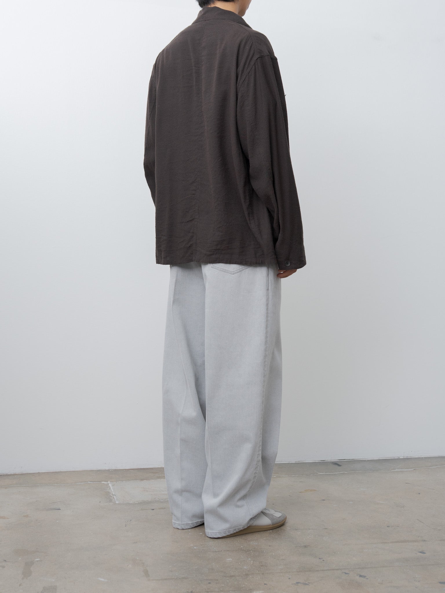 Namu Shop - Blurhms Silk Linen Work Jacket - Dark Brown