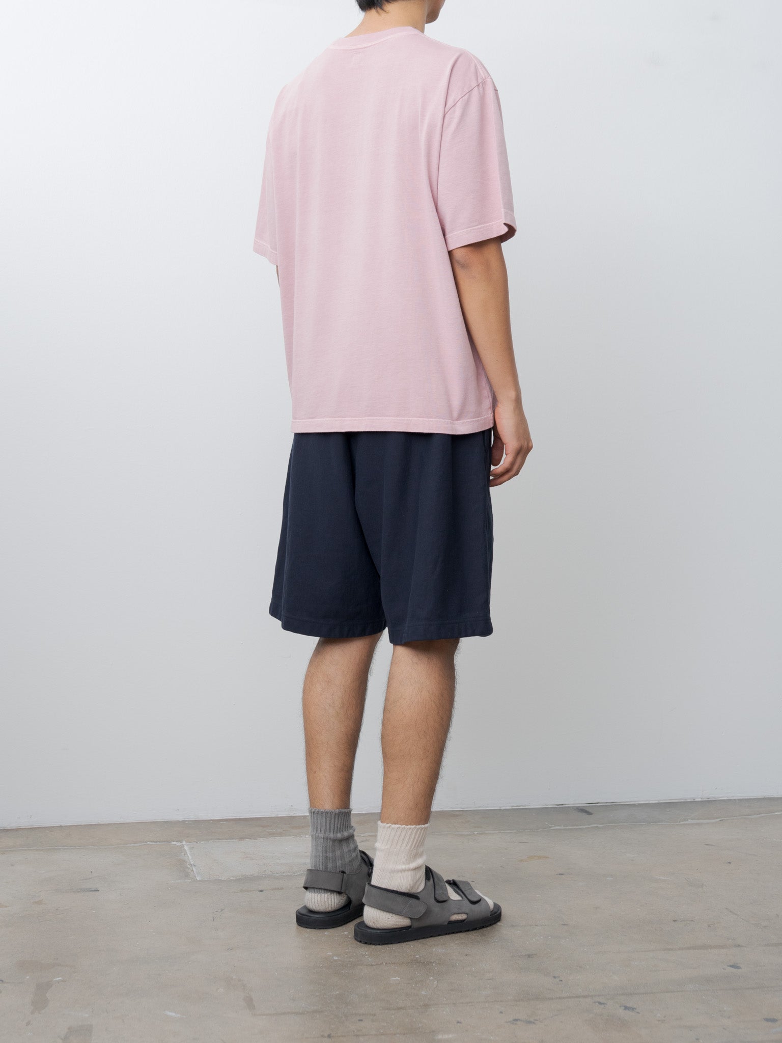Namu Shop - Blurhms Thin-Sweat Shorts - Dark Navy