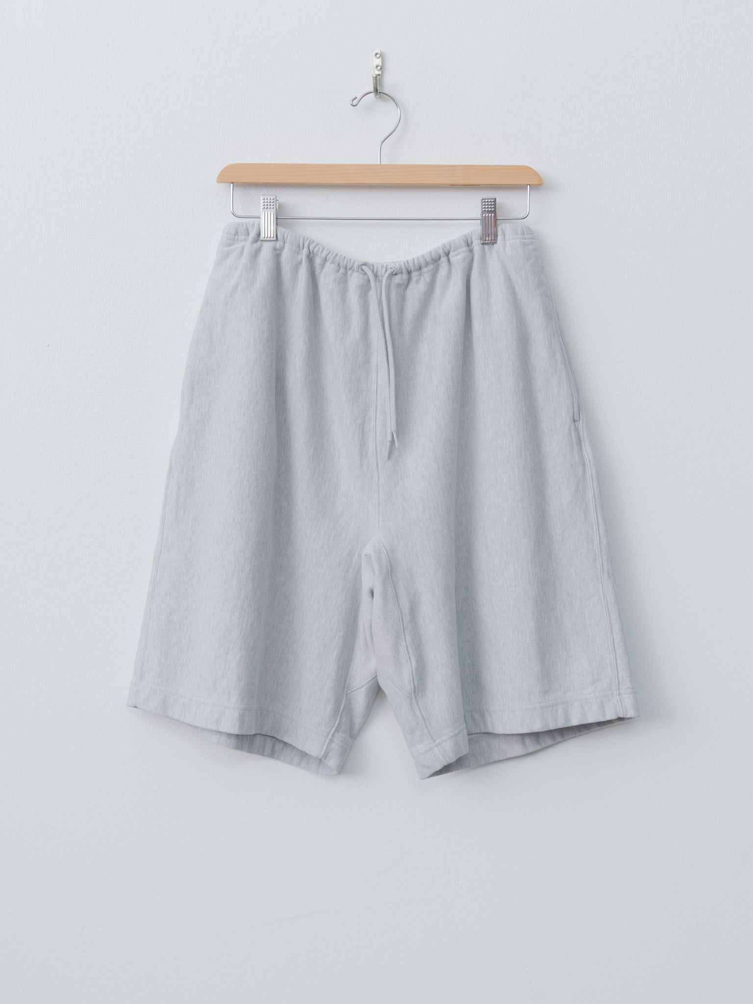 Namu Shop - Blurhms Thin-Sweat Shorts - Heather White
