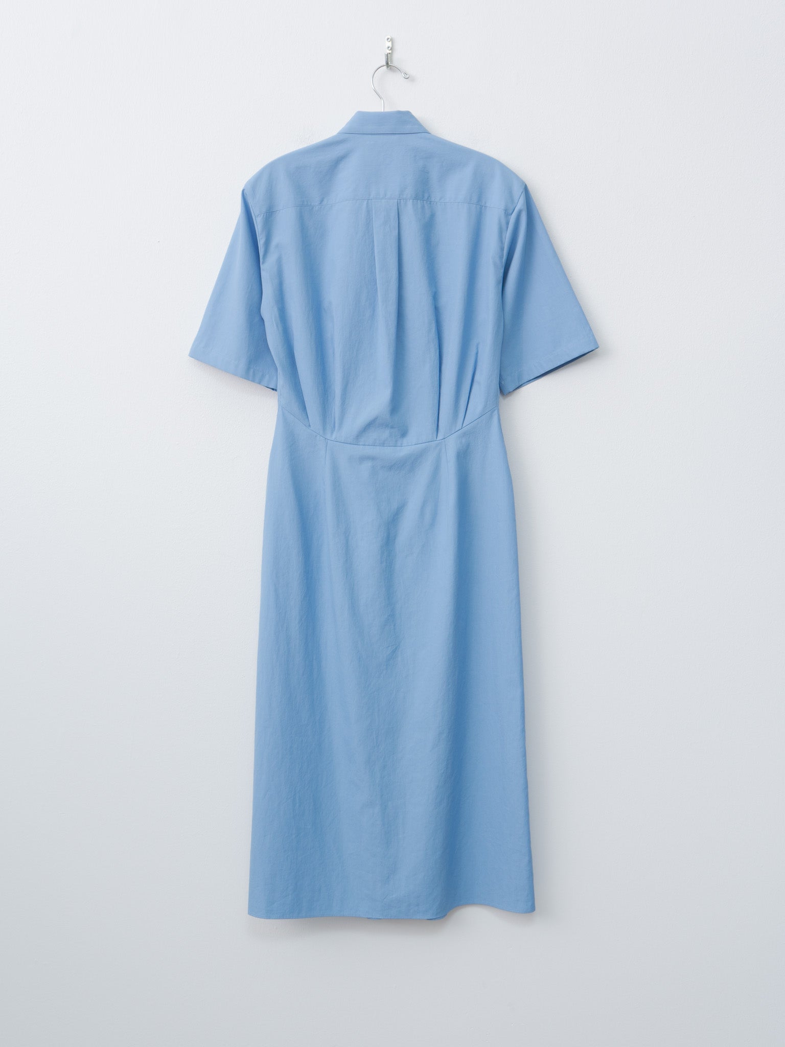 Washed Finx Twill Shirt Dress - Blue Washed Finx Twill Shirt Dress - Blue