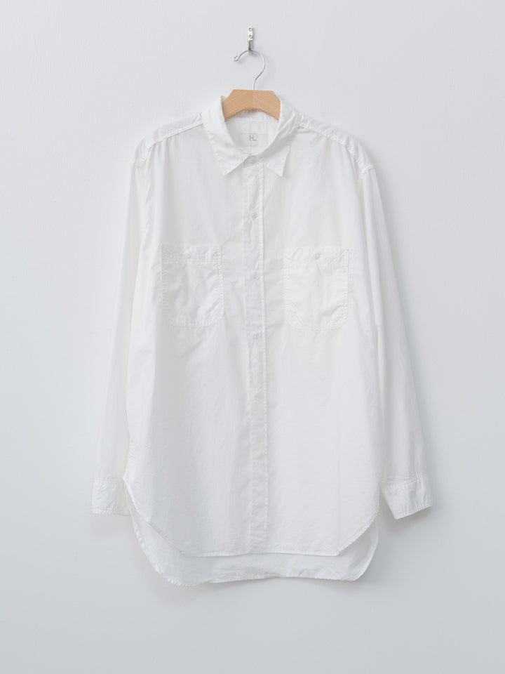 U.S.N Cotton Poplin Shirt - White
