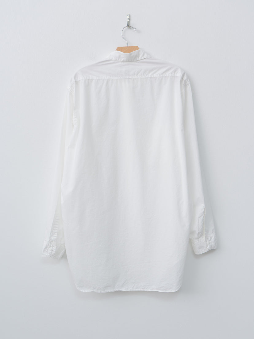 Namu Shop - Herill U.S.N Cotton Poplin Shirt - White