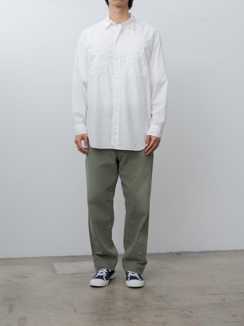 Namu Shop - Herill U.S.N Cotton Poplin Shirt - White