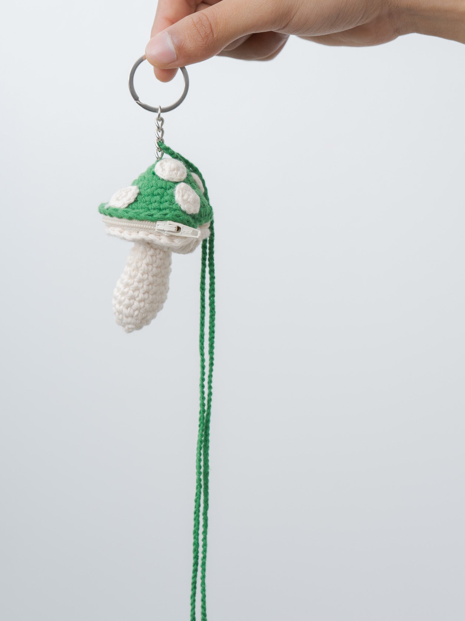 Namu Shop - S.K. Manor Hill Small Mushroom Keychain - Green Cotton