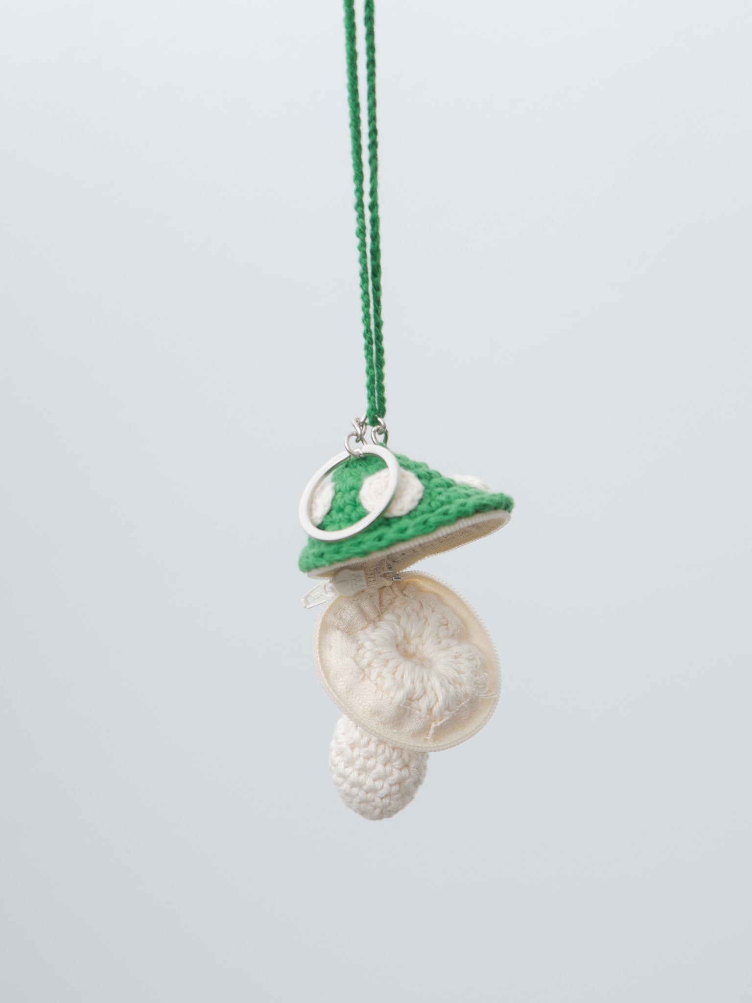Namu Shop - S.K. Manor Hill Small Mushroom Keychain - Green Cotton