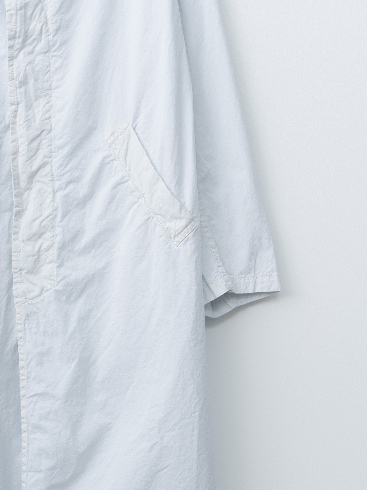 Namu Shop - Veritecoeur Garment-dyed Coat - Light Blue