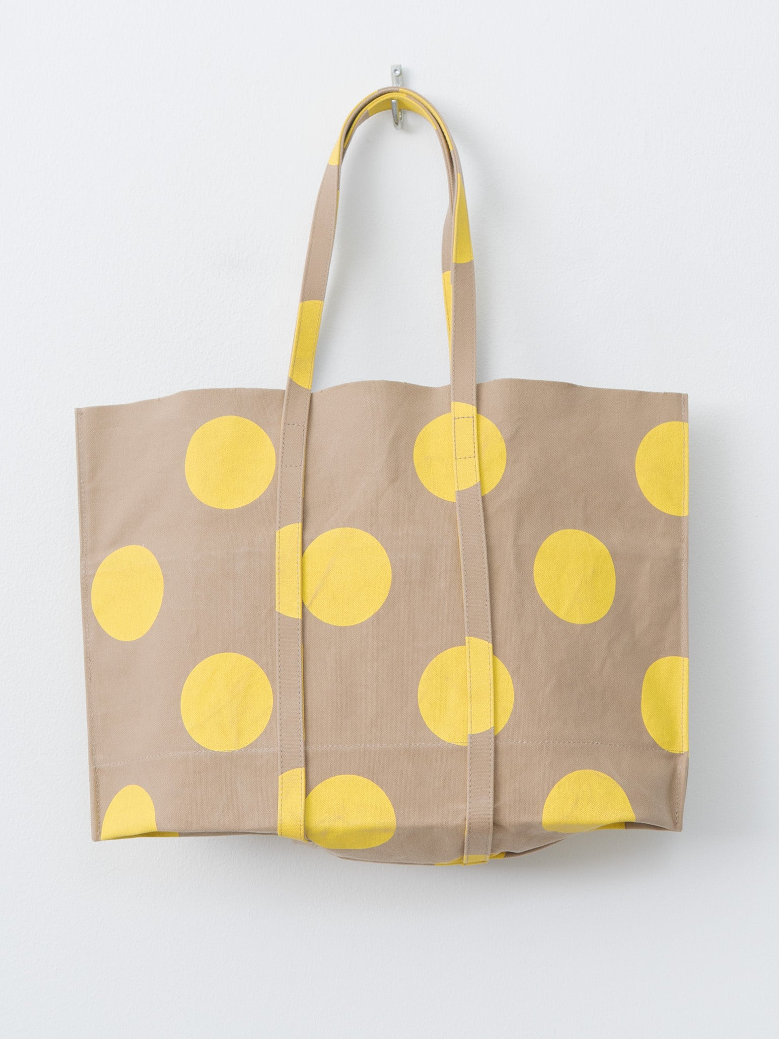 Namu Shop - Amiacalva Washed Canvas Medium Tote v2 - Yellow Dot