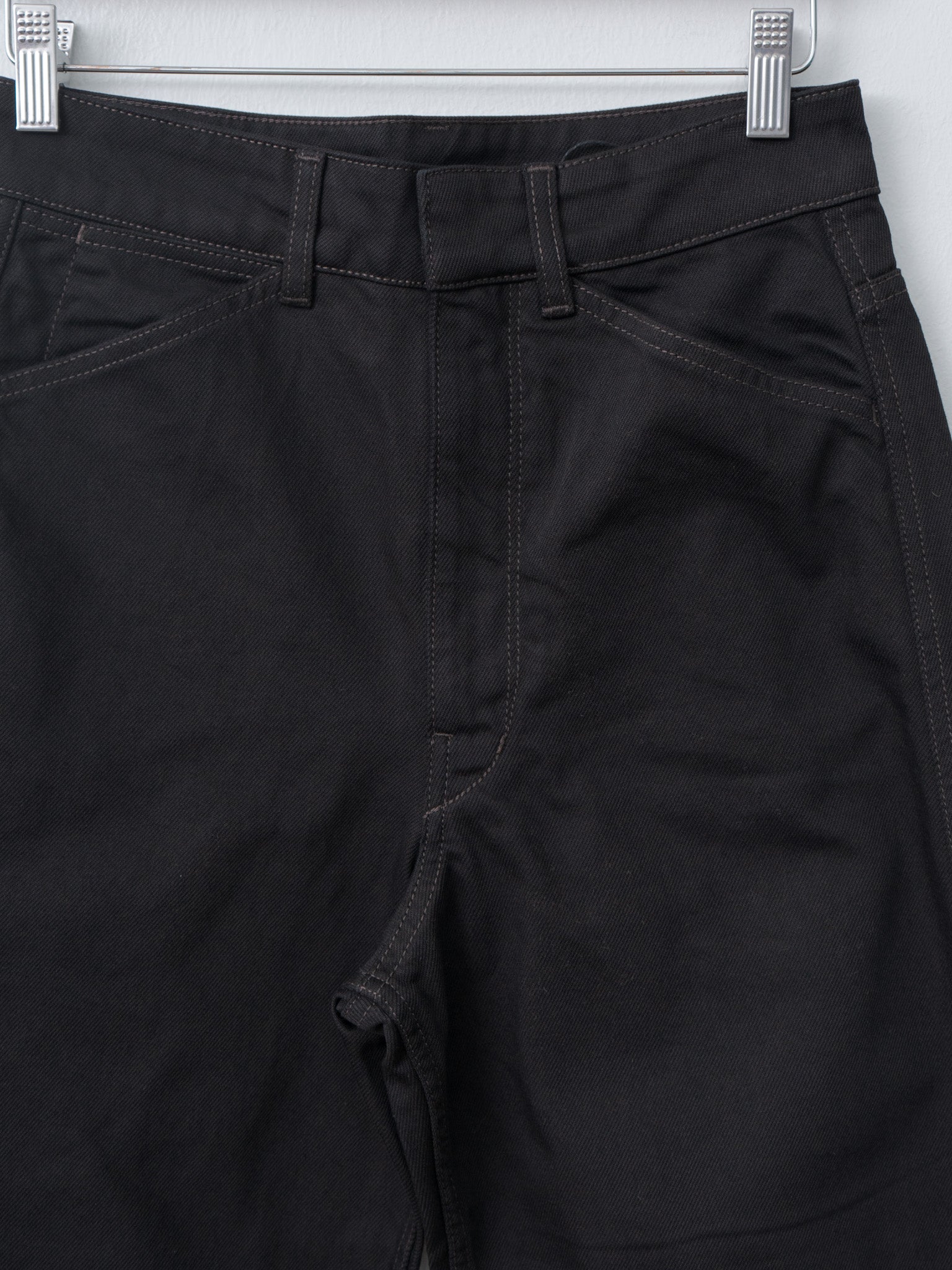 Namu Shop - Lemaire High Waisted Curved Pants - Black