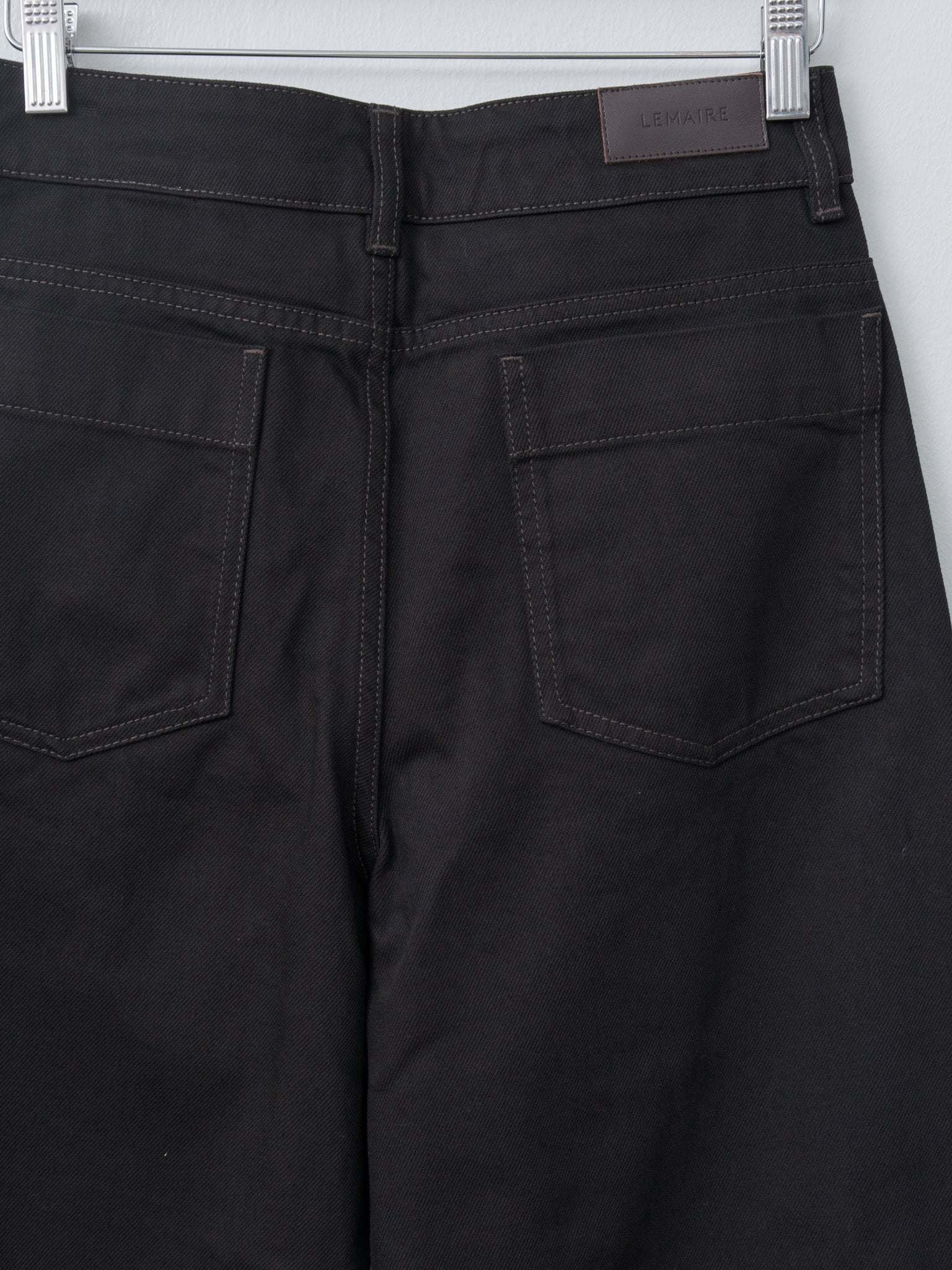 Namu Shop - Lemaire High Waisted Curved Pants - Black