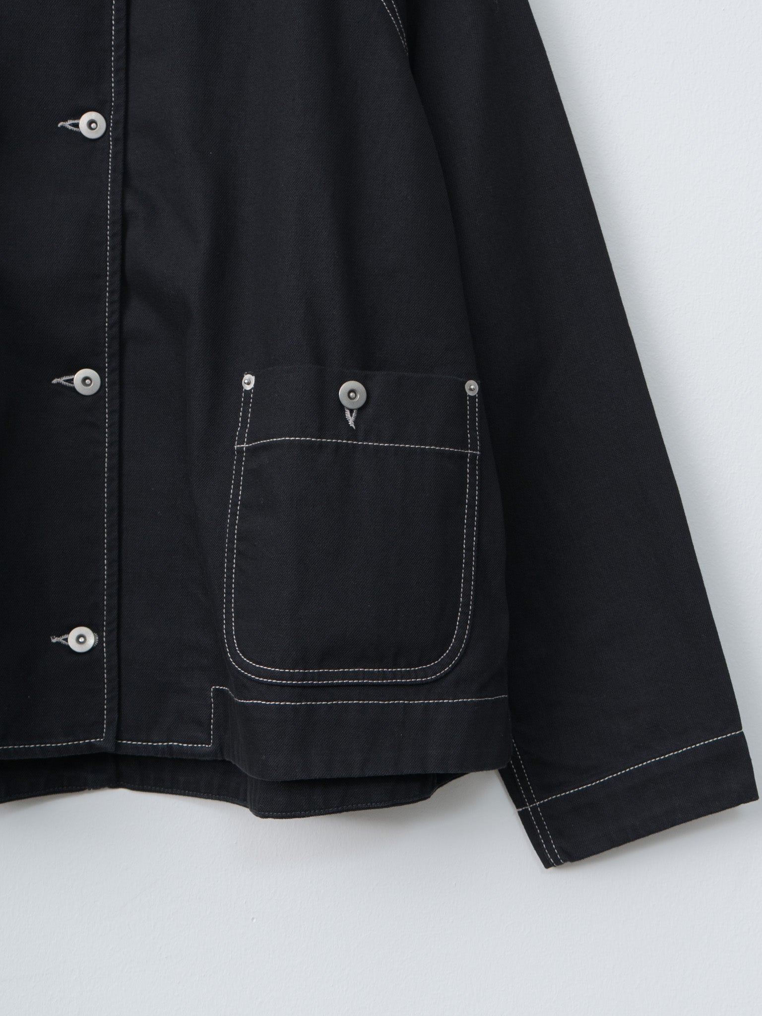 Namu Shop - Casey Casey Drays Travail Jacket DENIM - Black