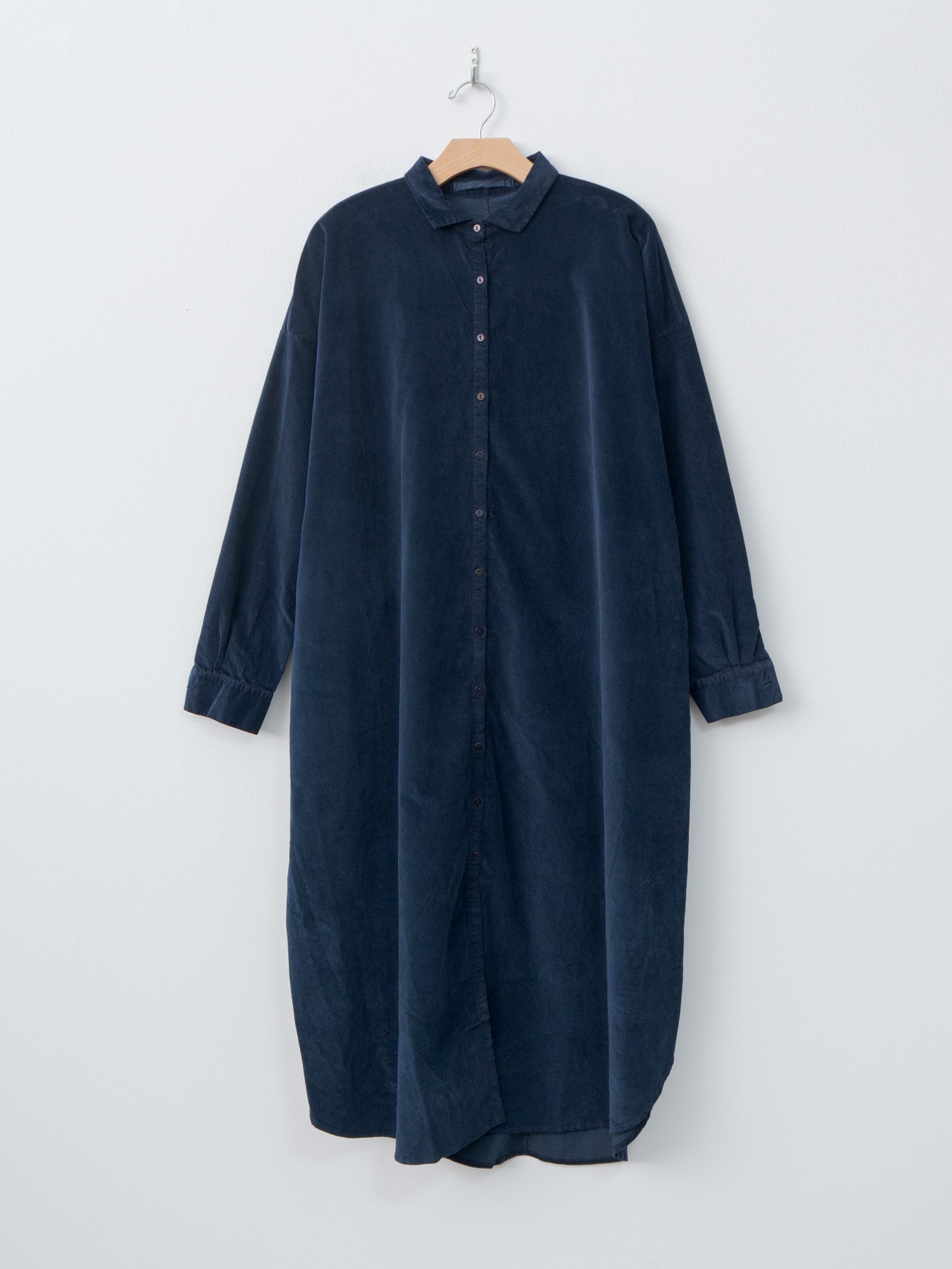 Long Shirt Dress V - Ink Long Shirt Dress V - Ink