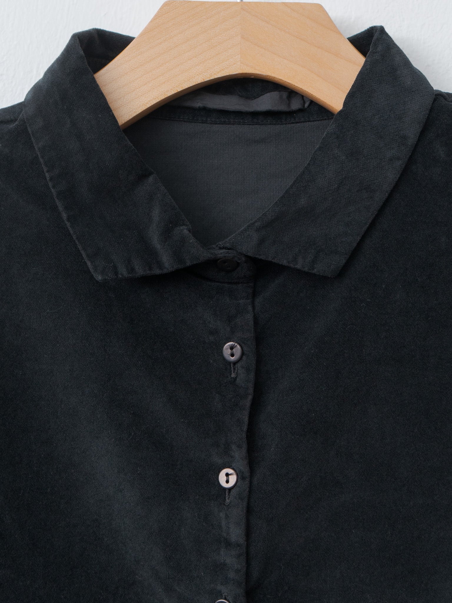 Namu Shop - Album di Famiglia Short Collar Shirt V - Black
