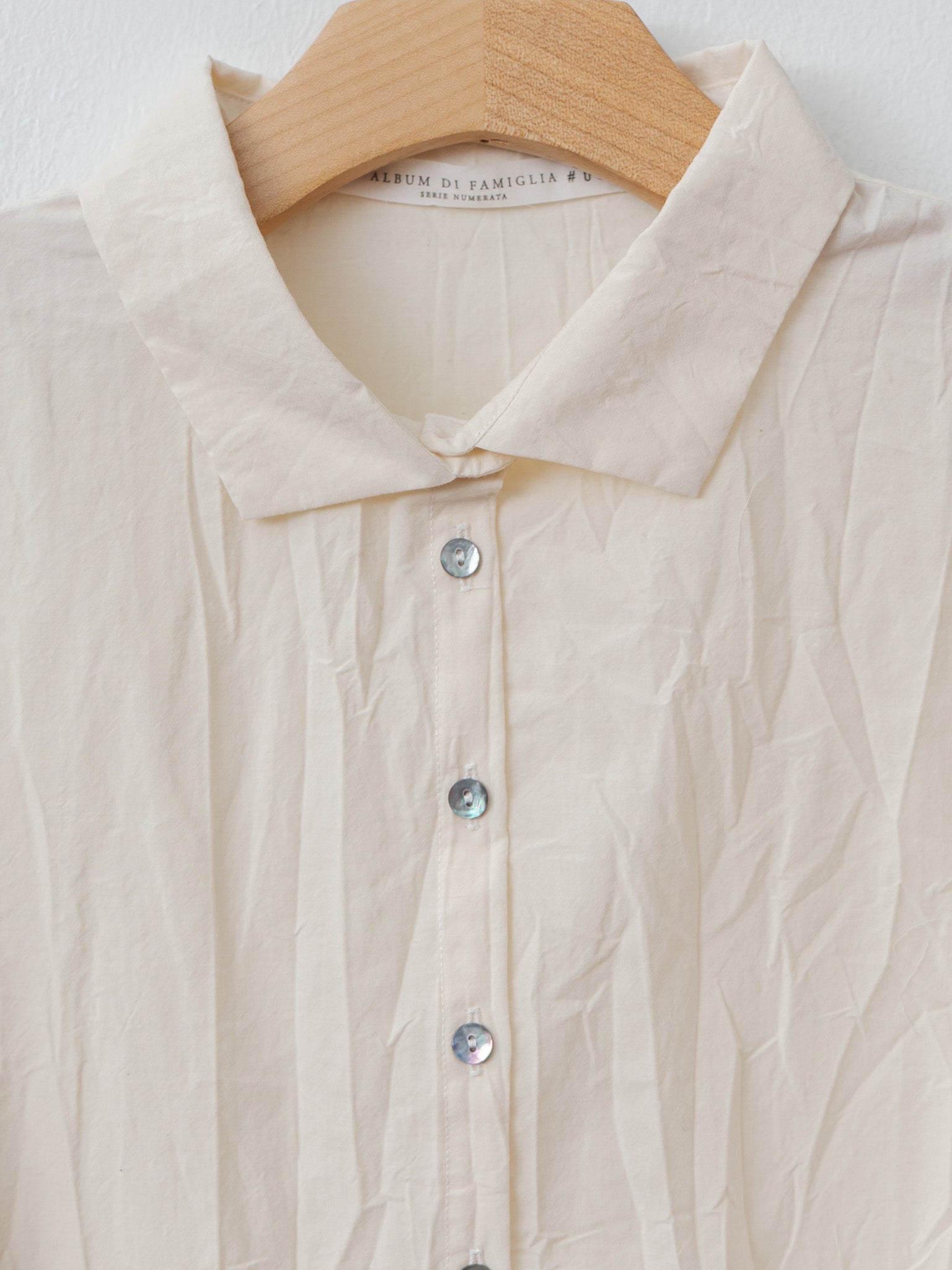 Namu Shop - Album di Famiglia Short Collar Shirt LWR - Natural