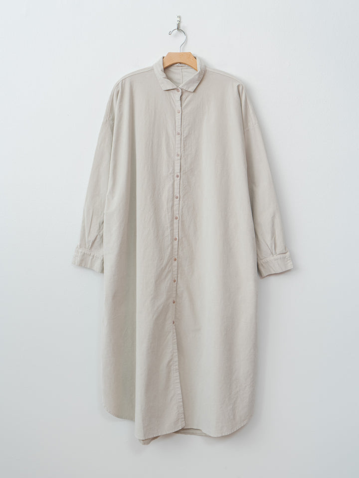Long Shirt Dress V - Oatmeal