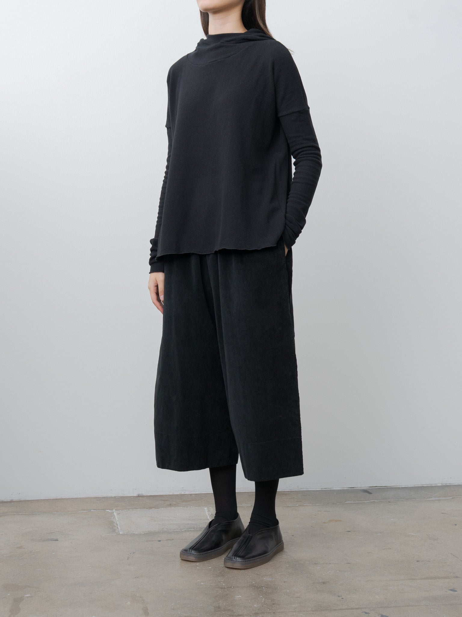 Namu Shop - Album di Famiglia Wide Trousers V - Black