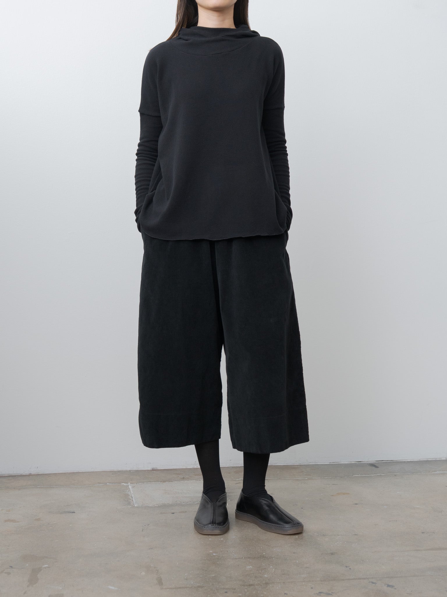 Namu Shop - Album di Famiglia Wide Trousers V - Black
