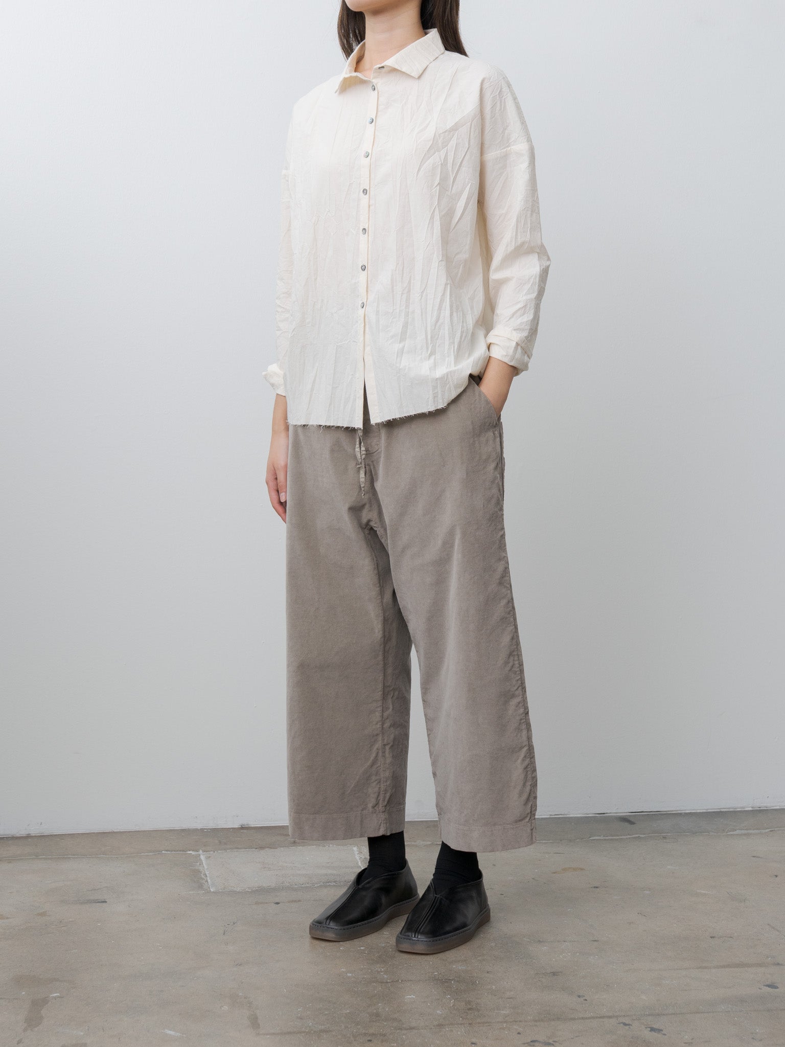 Namu Shop - Album di Famiglia Short Collar Shirt LWR - Natural