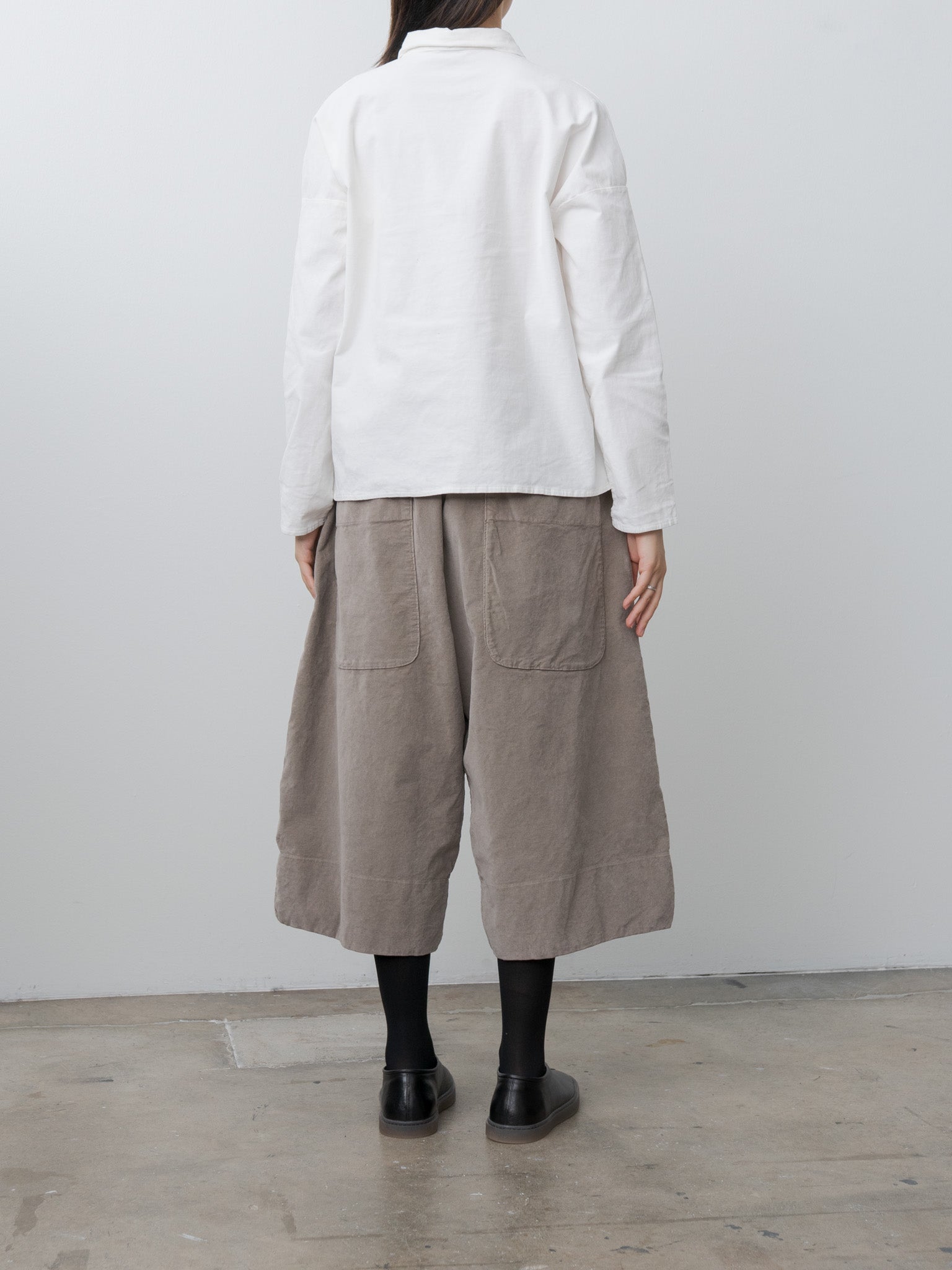 Namu Shop - Album di Famiglia Wide Trousers V - Marron Glace