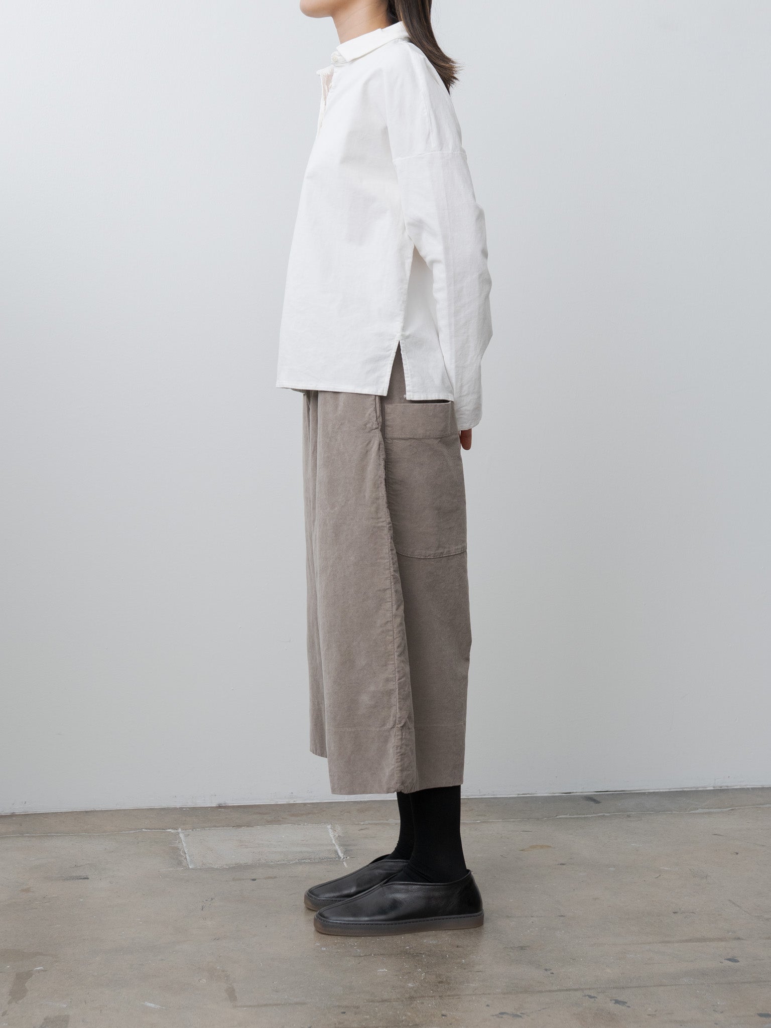 Namu Shop - Album di Famiglia Wide Trousers V - Marron Glace