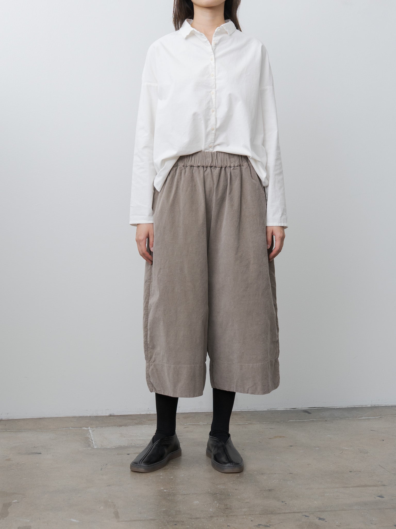 Namu Shop - Album di Famiglia Wide Trousers V - Marron Glace